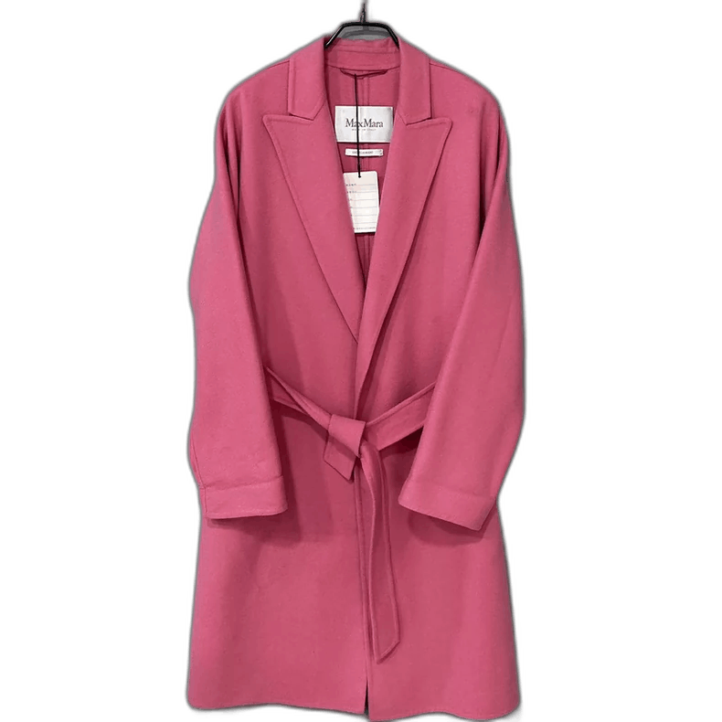 Max Mara Pink Long Wool Coat MaxMara Size M / US 6-8 / IT 42-44 - 1 Thumbnail