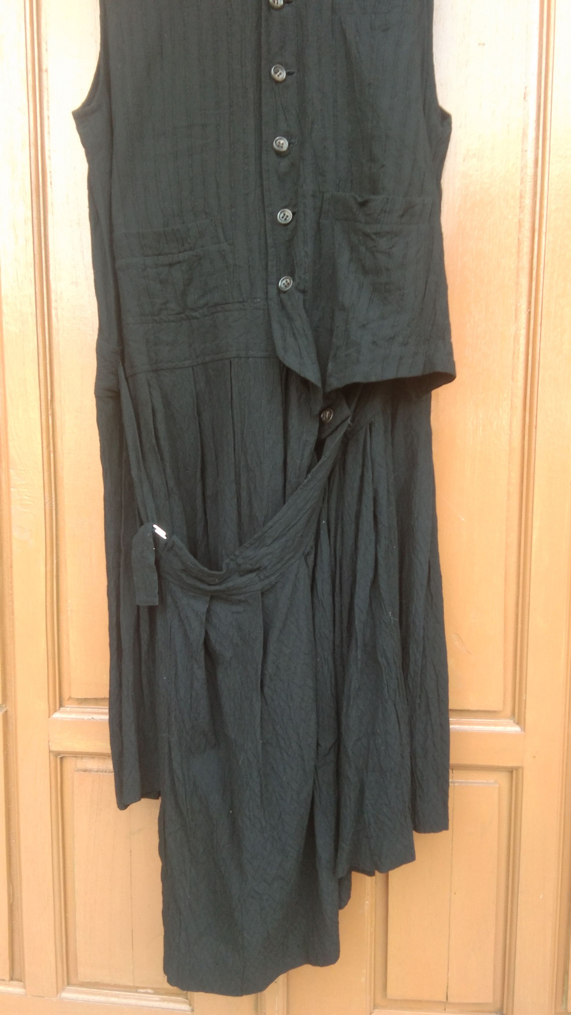Tricot Comme des Garcons CDG treecot black rayon dress Size S / US 4 / IT 40 - 3 Thumbnail