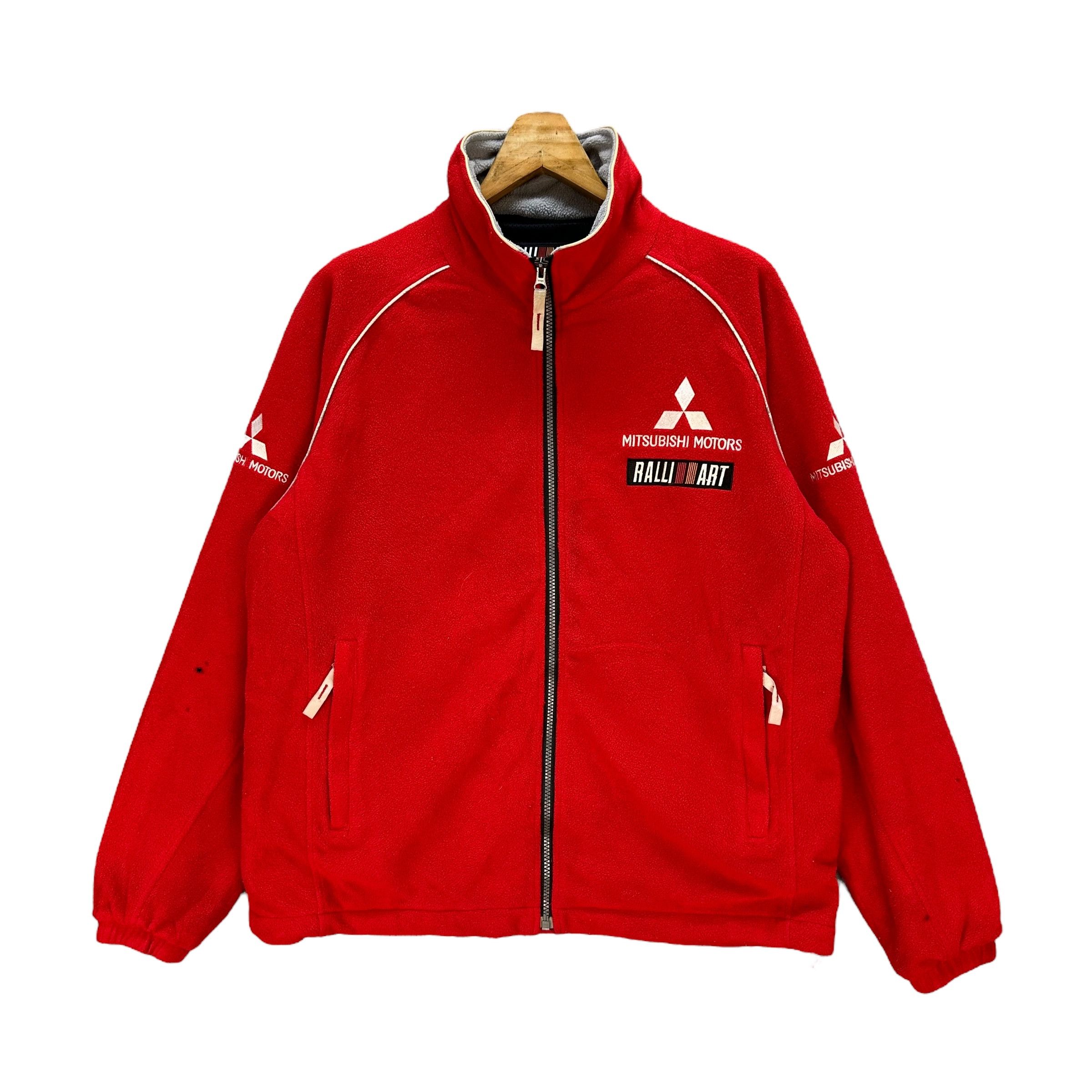 Vintage Vintage 90's MITSUBISHI RALLI ART Fleece Jacket #A71-1732 Size US L / EU 52-54 / 3 - 1 Thumbnail