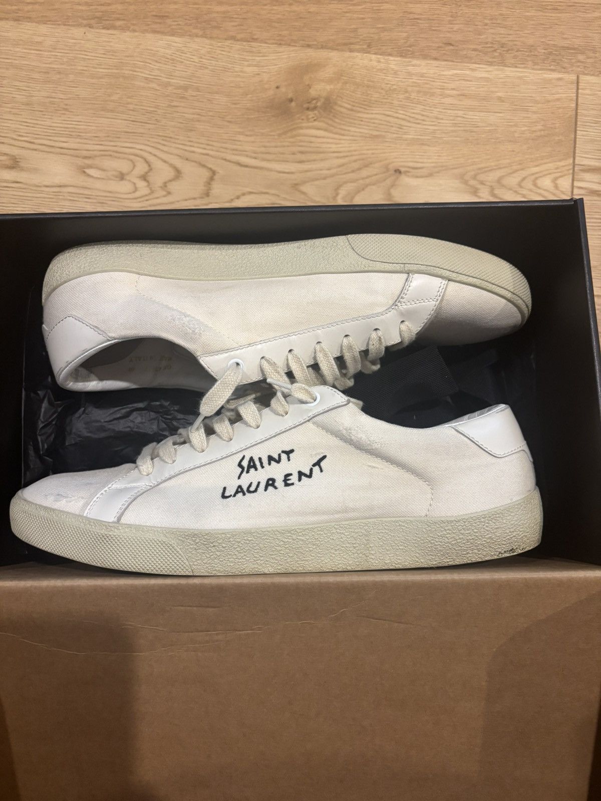 Saint Laurent Paris Saint Laurent sneakers size 46 Size US 13 / EU 46 - 4 Thumbnail