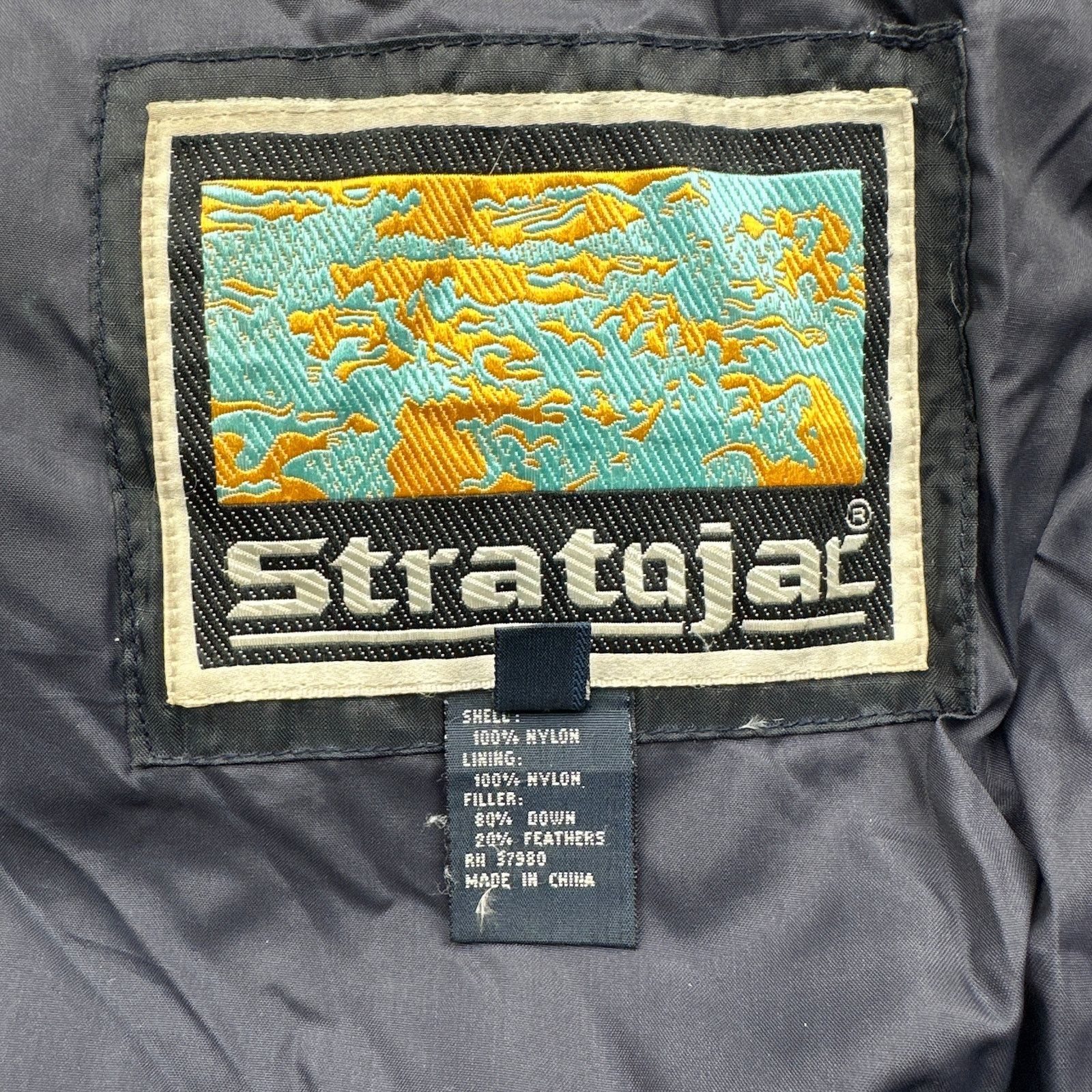 Other Vintage Stratojac Goose Down Puffer Parka Jacket XL Navy Size US XL / EU 56 / 4 - 3 Thumbnail