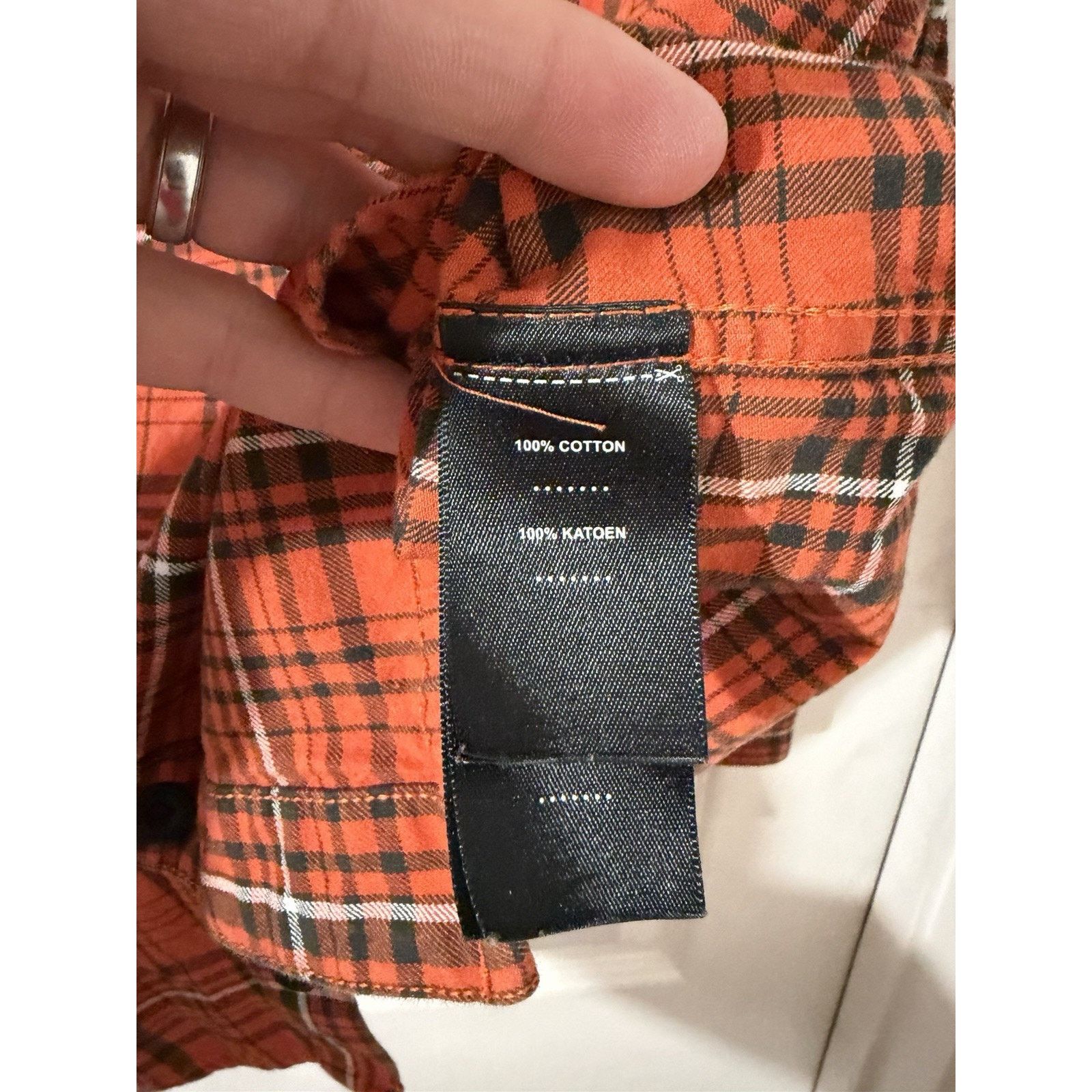 Harley Davidson Harley Davidson Essence Flannel Sz L Orange Motorcycle Biker Size US L / EU 52-54 / 3 - 4 Thumbnail