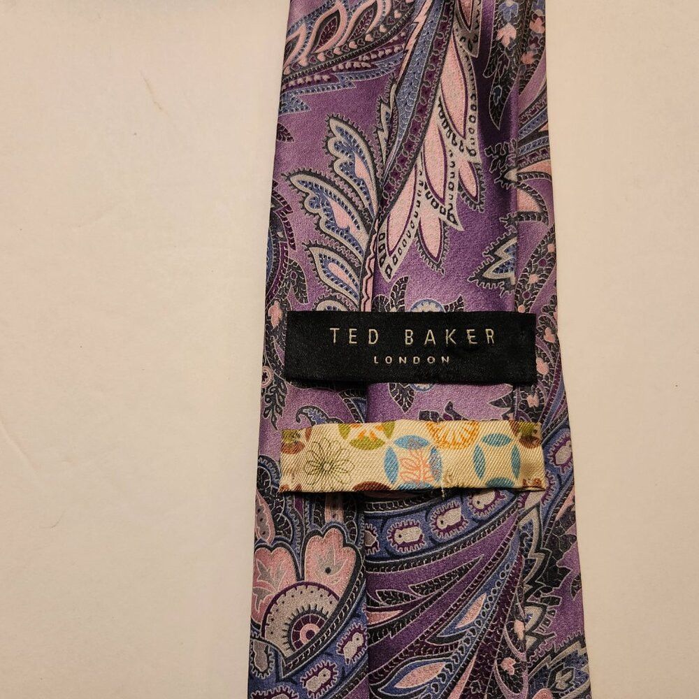 Ted Baker Ted Baker men's new 100%silk tie Size ONE SIZE - 3 Thumbnail