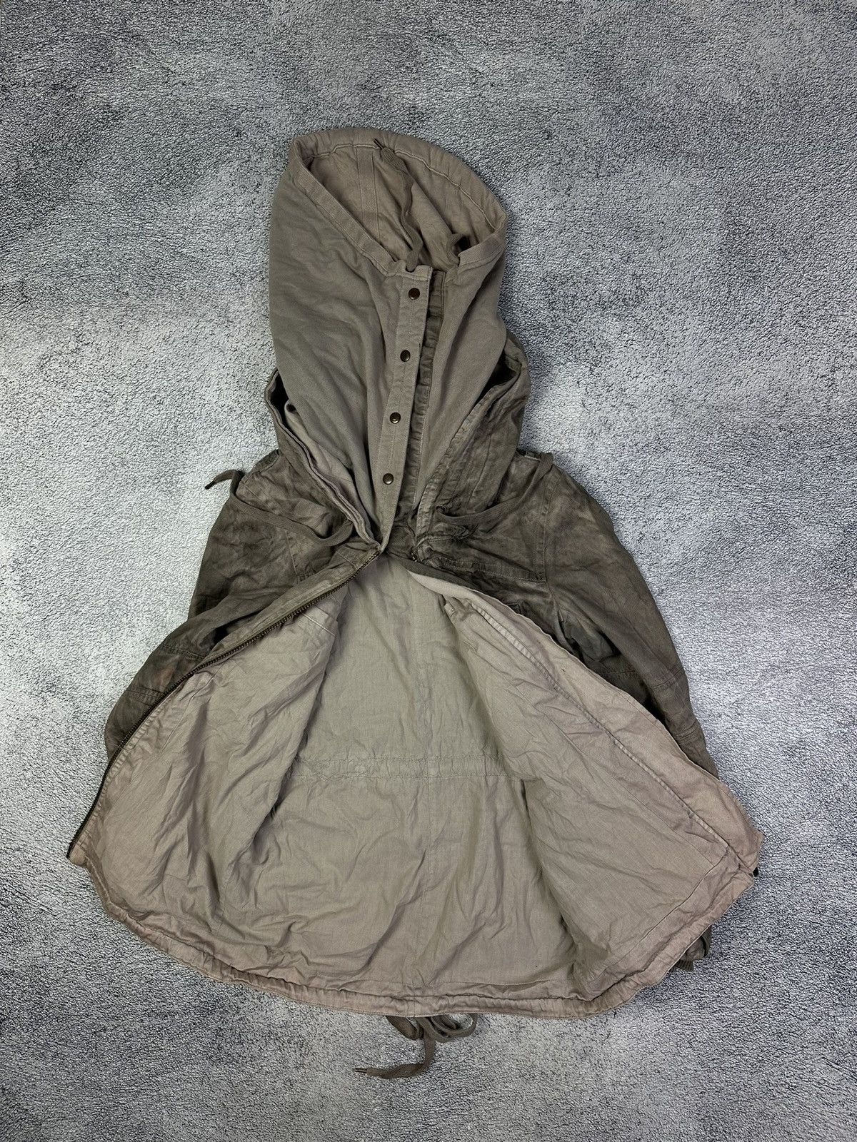 Allsaints AllSaints Parka Jacket Gray Faded Avant Garde Size US M / EU 48-50 / 2 - 4 Thumbnail