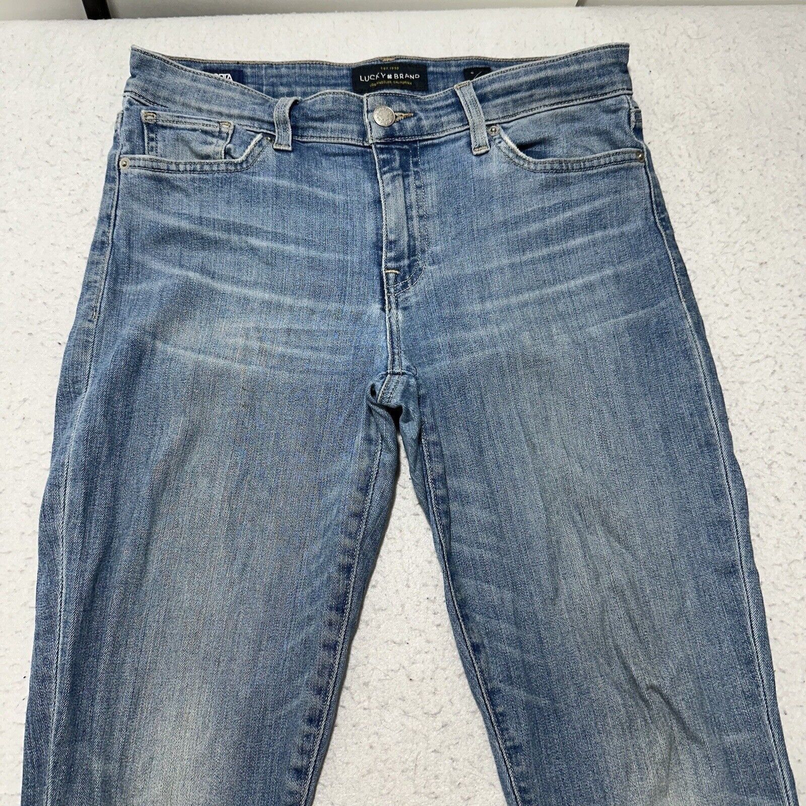 Lucky Brand Lucky Brand 6 / 28 Skinny Mid Rise Blue Stretch Jeans 30x29 Size 28" / US 6 / IT 42 - 2 Thumbnail
