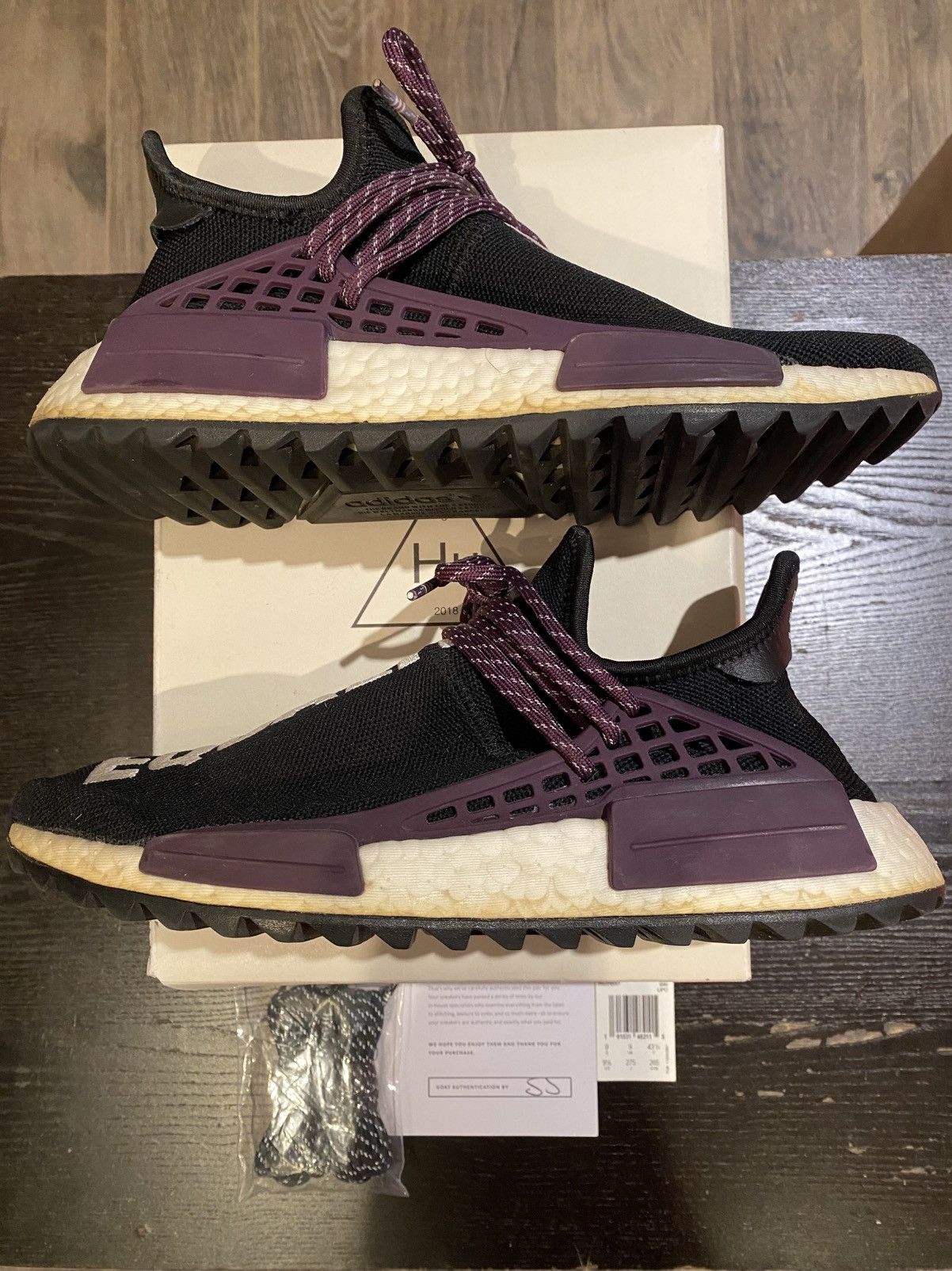 Adidas × Humanrace × Pharrell Human Race Pharrell Williams Adidas Holi NMD Core Black Size US 9.5 / EU 42-43 - 3 Thumbnail