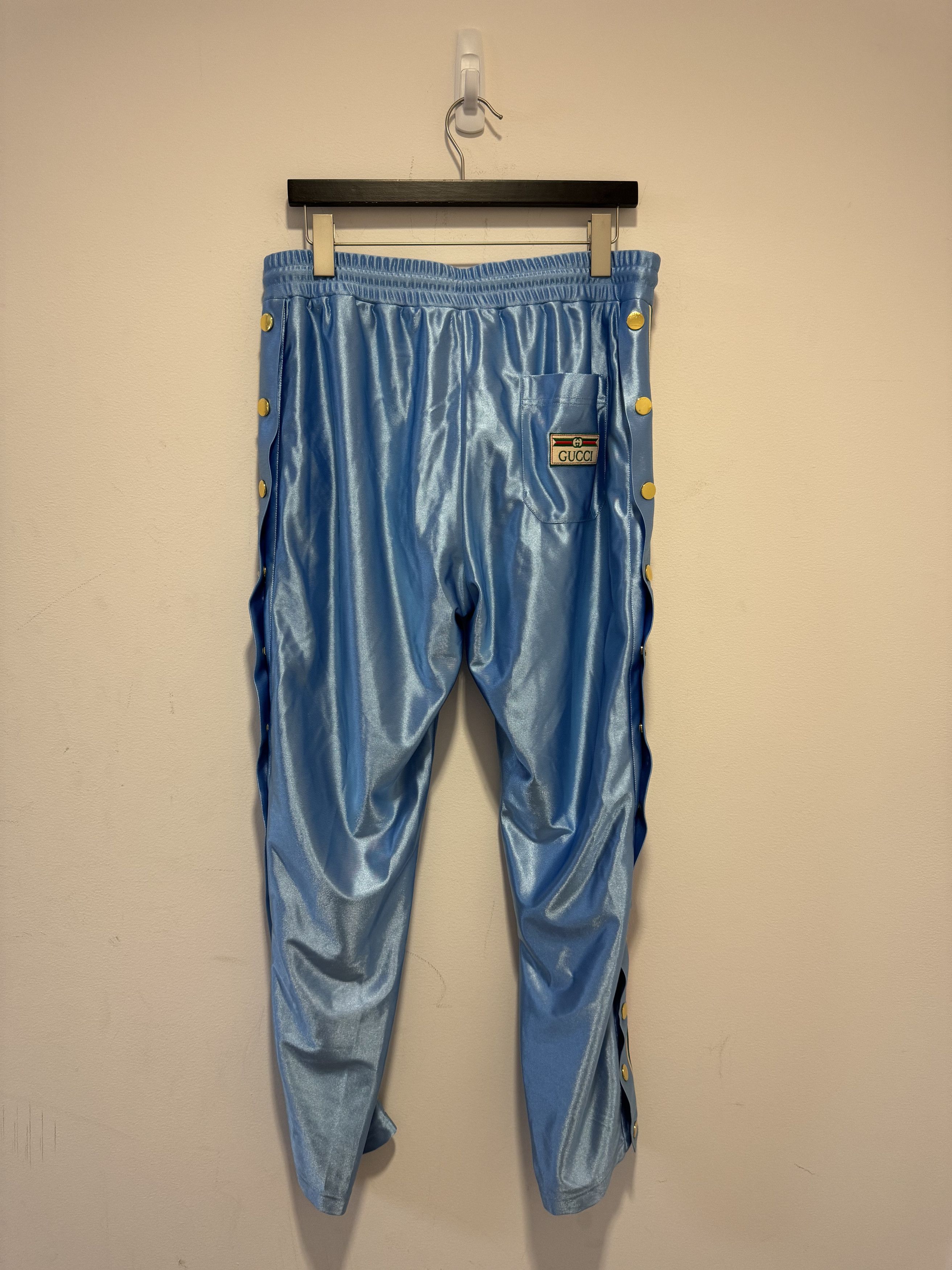 Gucci Gucci Tapered Webbing-Trimmed Satin-Jersey Track Pants Size US 34 / EU 50 - 3 Thumbnail