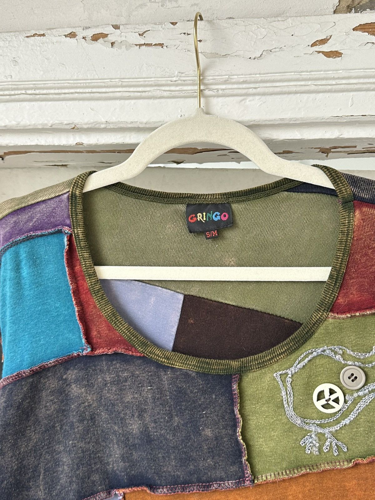 Vintage Sewn in Pieces Multicolor Jumper
