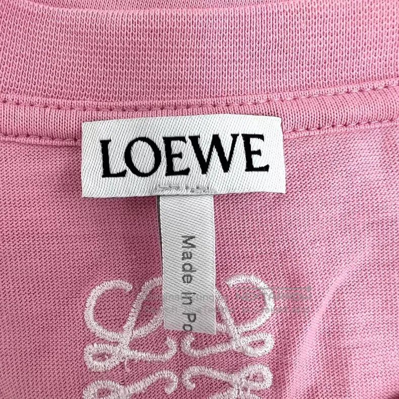 Loewe Loewe Pink rabbit letter embroidered cotton round neck sho Size S / US 4 / IT 40 - 6 Thumbnail