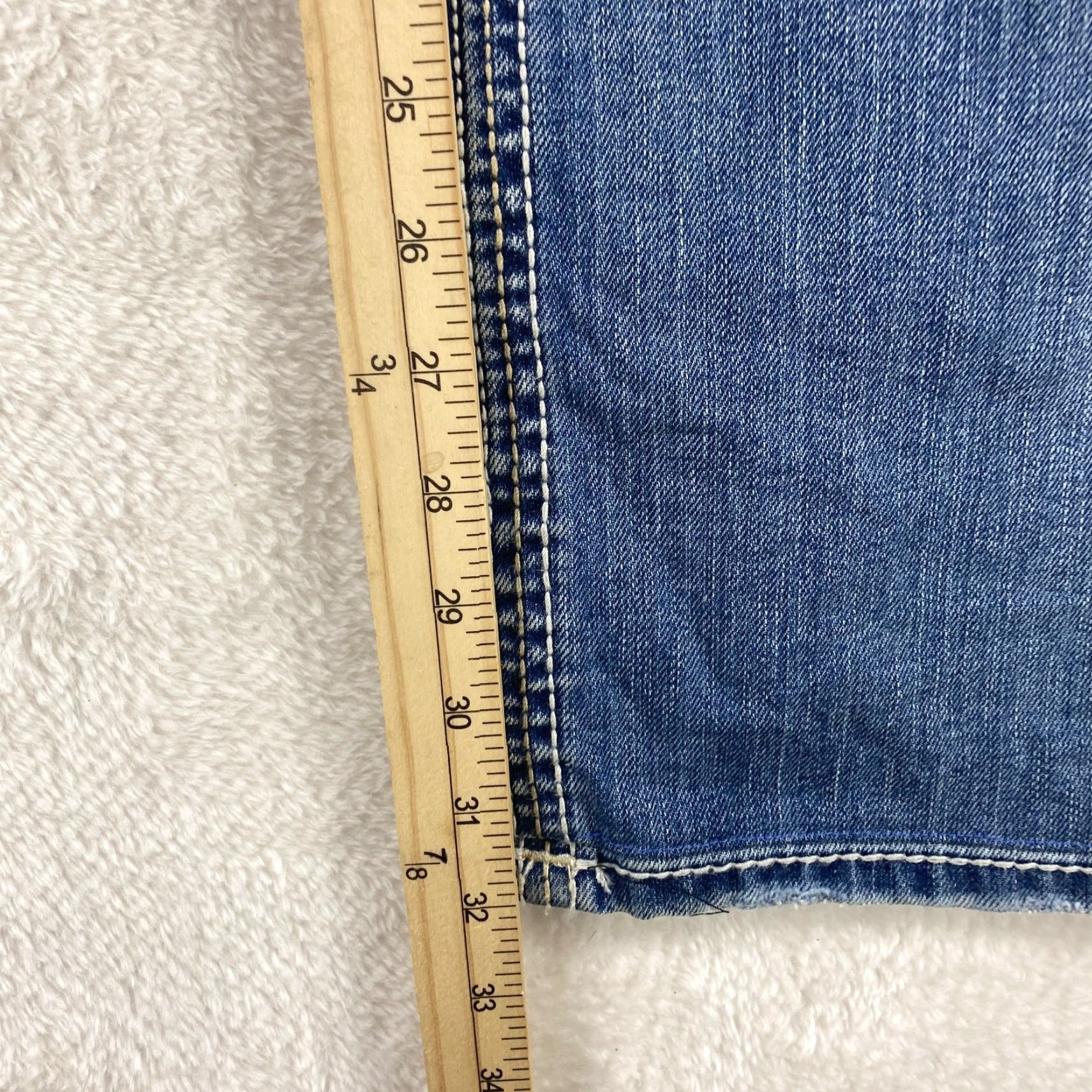 Vintage Buckle Buckle BKE Tyler Mens Jeans 38x32 Straight Blue Denim Embroidered Thick Stitch Size US 38 / EU 54 - 4 Thumbnail