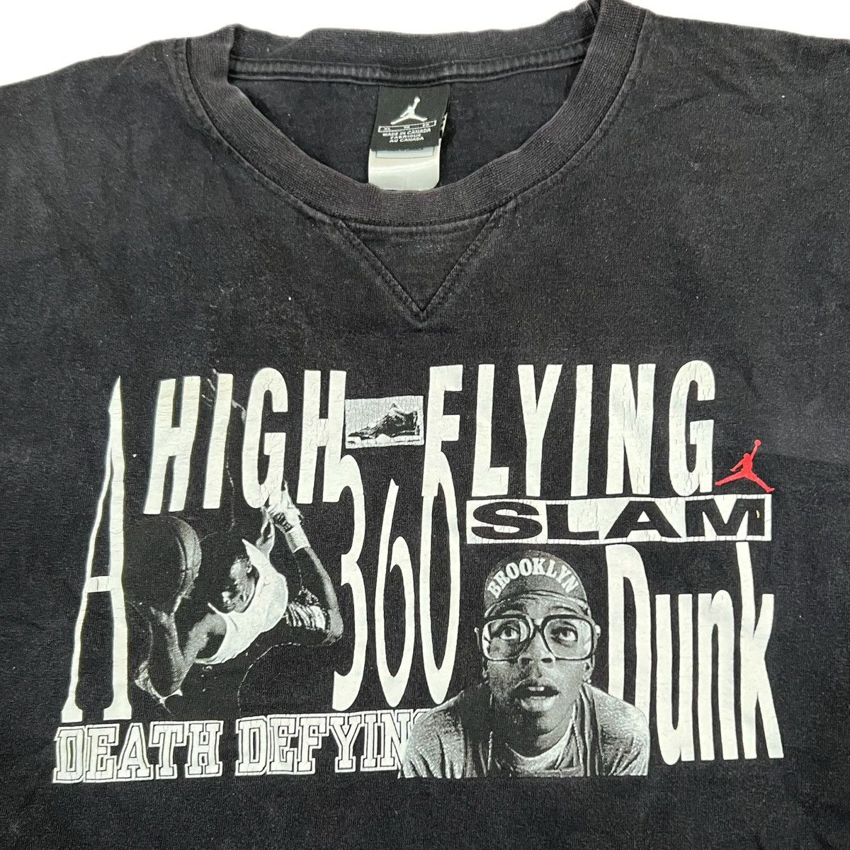 Jordan Brand Vintage Y2K Jordan 2000s Spike Lee High Flying Dunk T-Shirt Size US XL / EU 56 / 4 - 2 Thumbnail