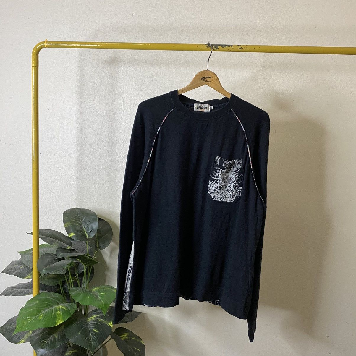 Karakuri Tamashii Japan Motive Embroidered Dragon Ed Hardy Karakuri Style LS T Size US XL / EU 56 / 4 - 6 Thumbnail