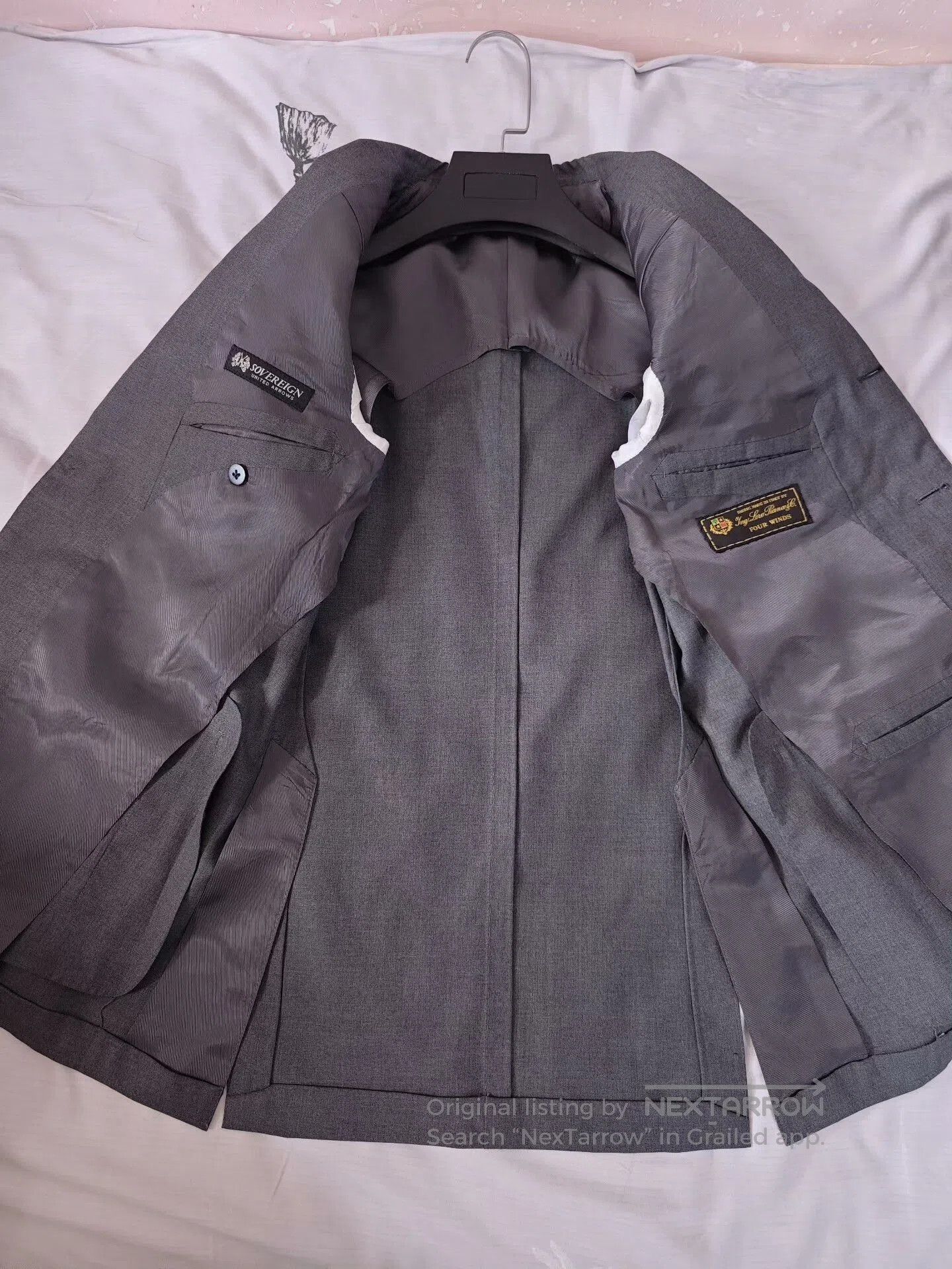 United Arrows Italian Wool Suit by Sovereign. Size US XS / EU 42 / 0 - 8 Thumbnail