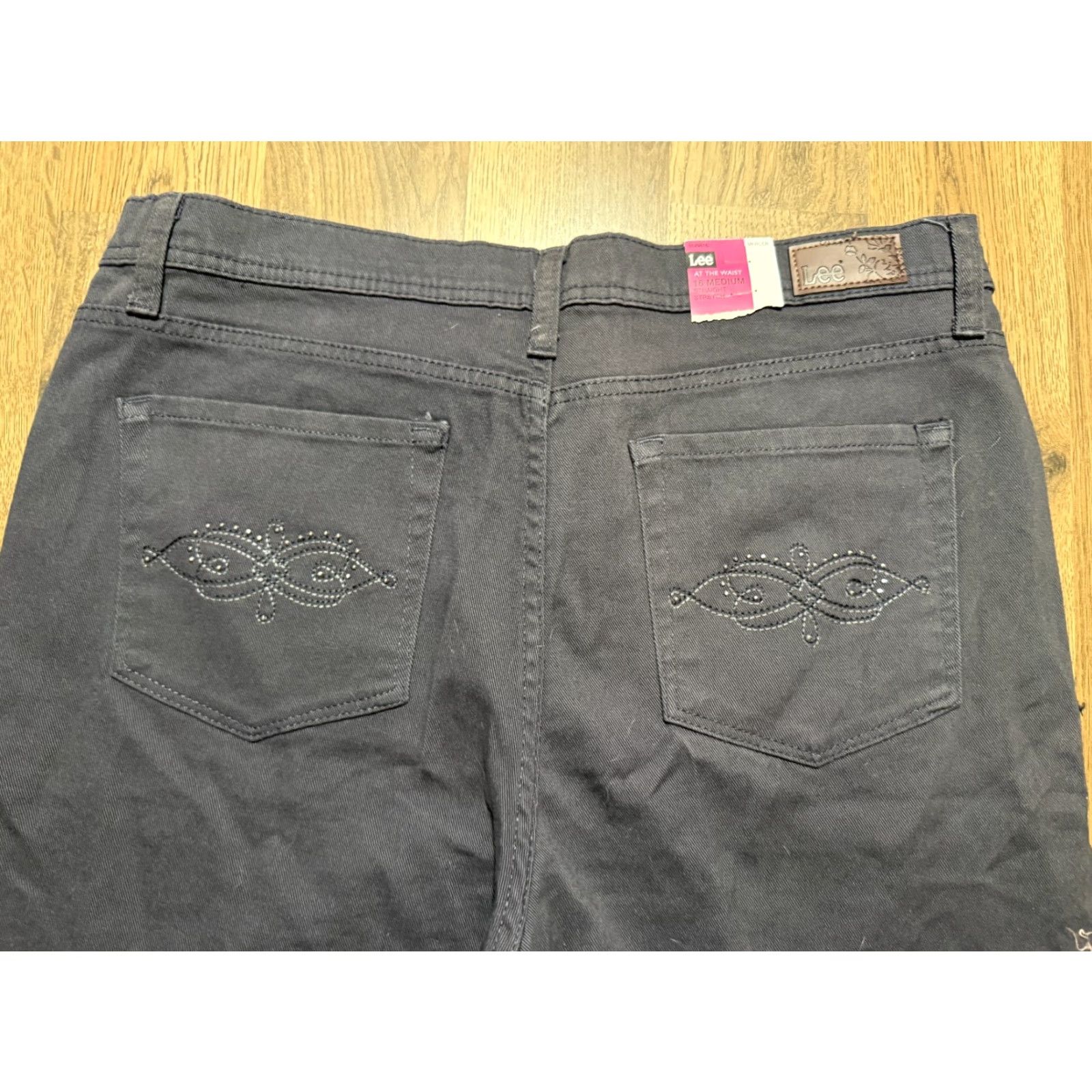 Lee Lee Jeans Women's Jeans, 16 Medium, Gray, Classic Fit, 30in Inseam, 5-Pocket Denim, Regular Size, NWT, Lee Classic Fit, Cotton Blend, Vintage: No, NWT Size 24" / US 00 / IT 34 - 3 Thumbnail