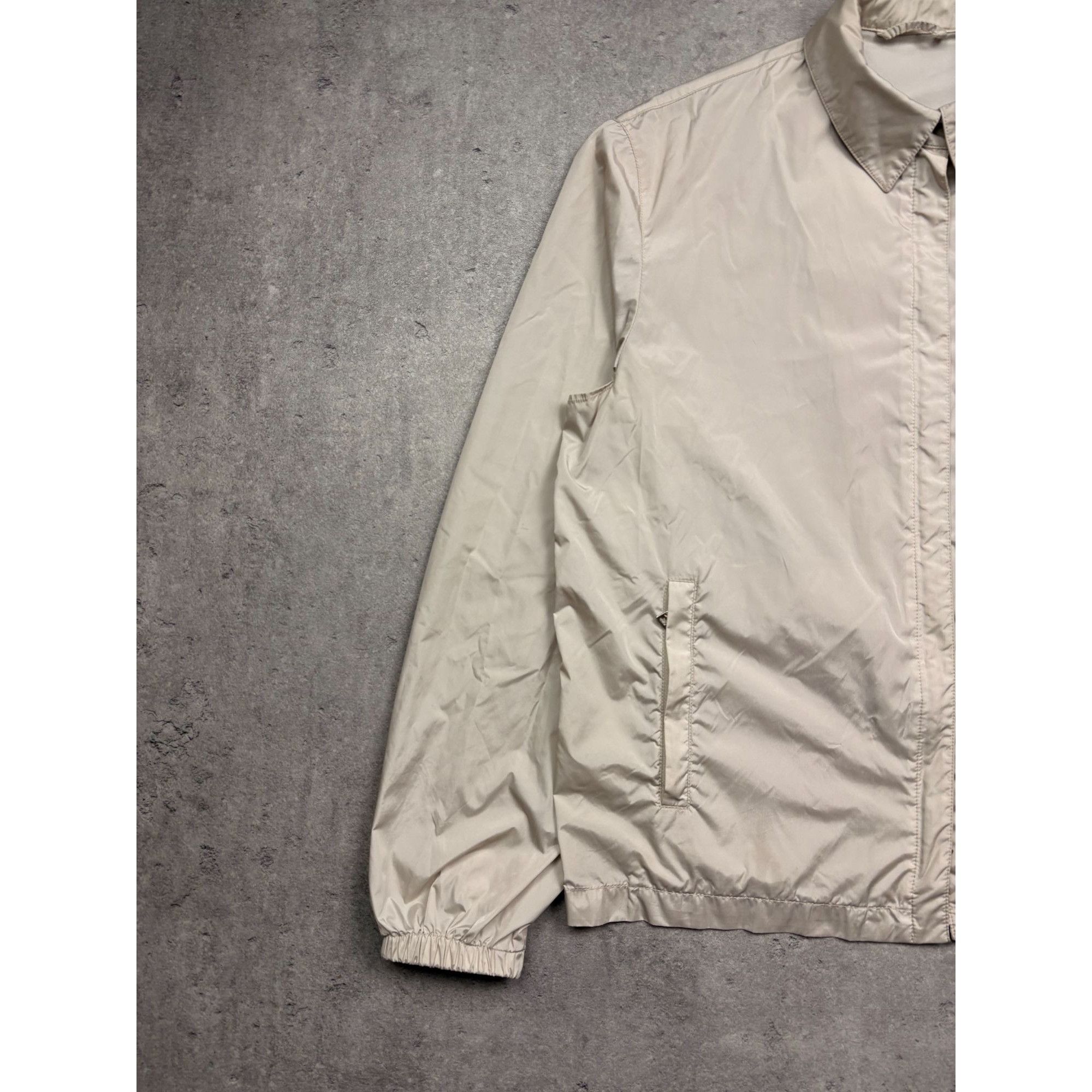 Prada Authentic PRADA Milano Vintage Nylon Women Jacket Beige - Si Size S / US 4 / IT 40 - 3 Thumbnail