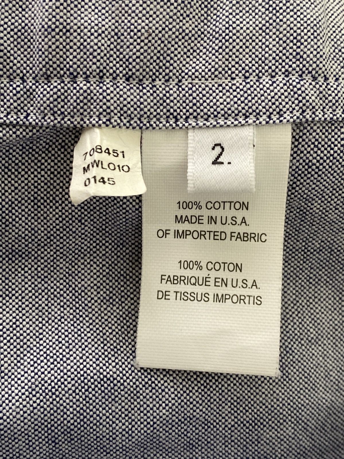 Thom Browne Thom Browne New York Light Blue Oxford Classic Shirt Size US M / EU 48-50 / 2 - 3 Thumbnail