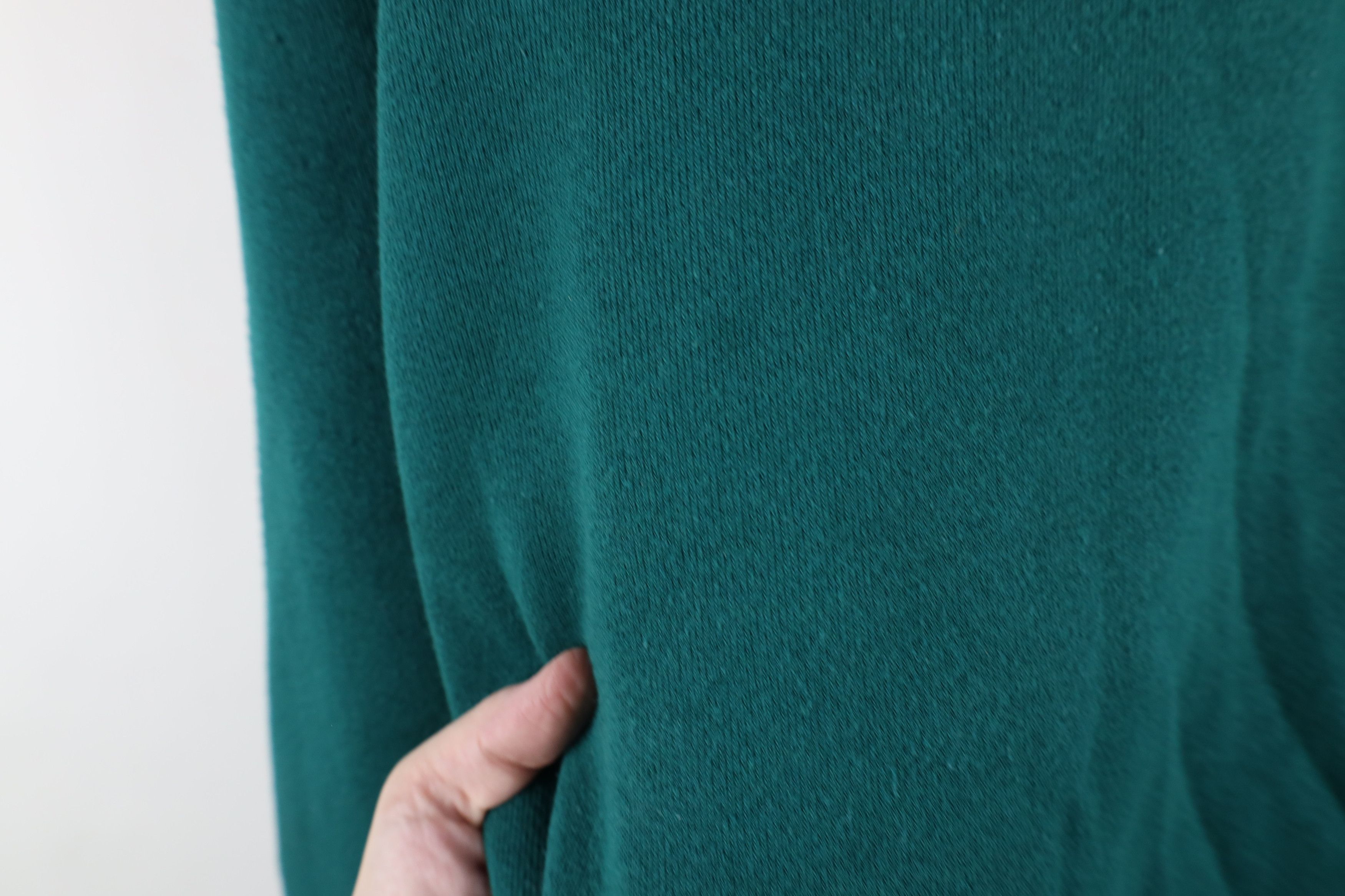 Vintage Vintage 90s Streetwear Blank Crewneck Sweatshirt Green Size US L / EU 52-54 / 3 - 8 Thumbnail