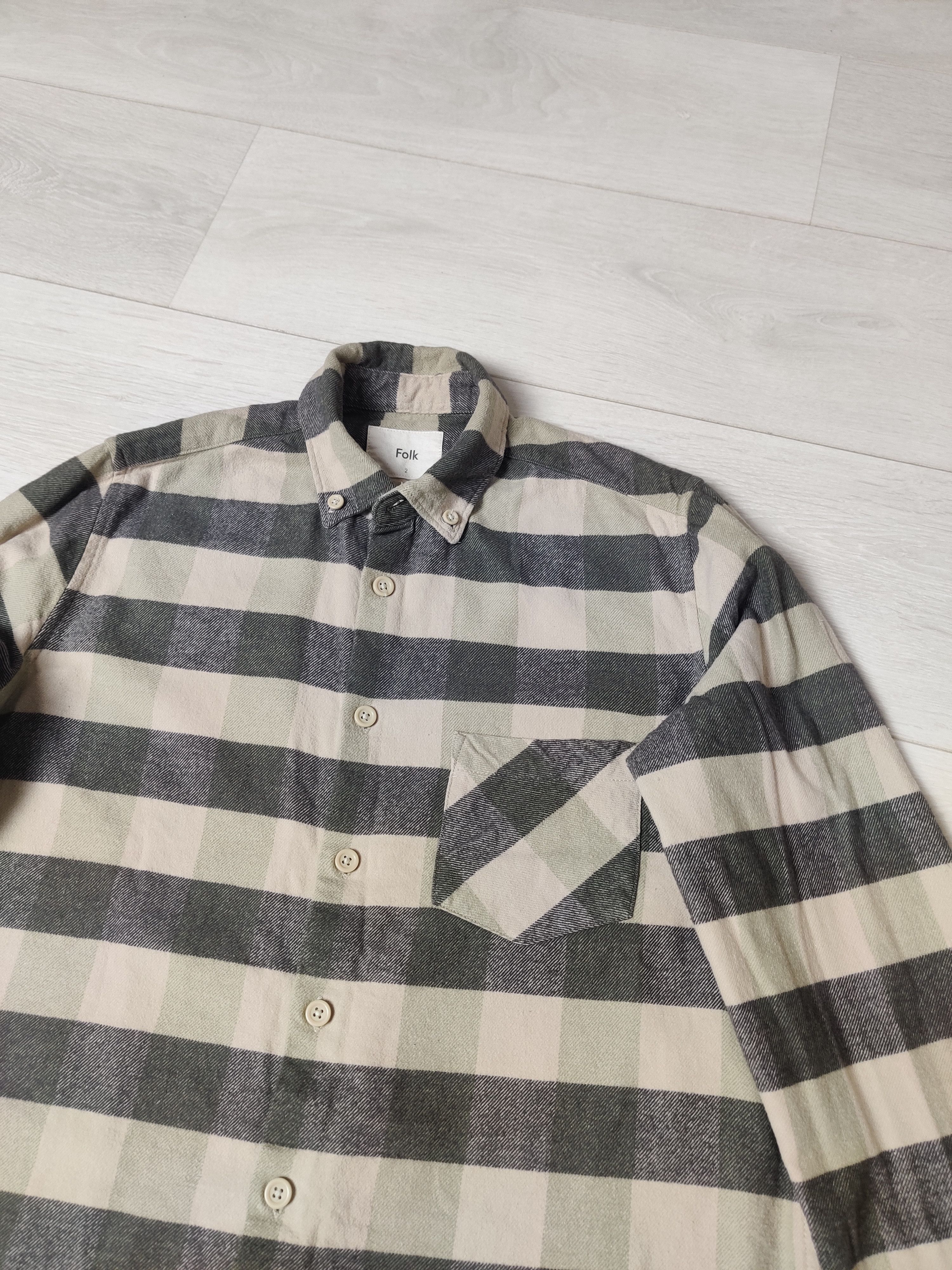 Folk Folk checkered cotton shirt long sleeve Size US S / EU 44-46 / 1 - 2 Thumbnail