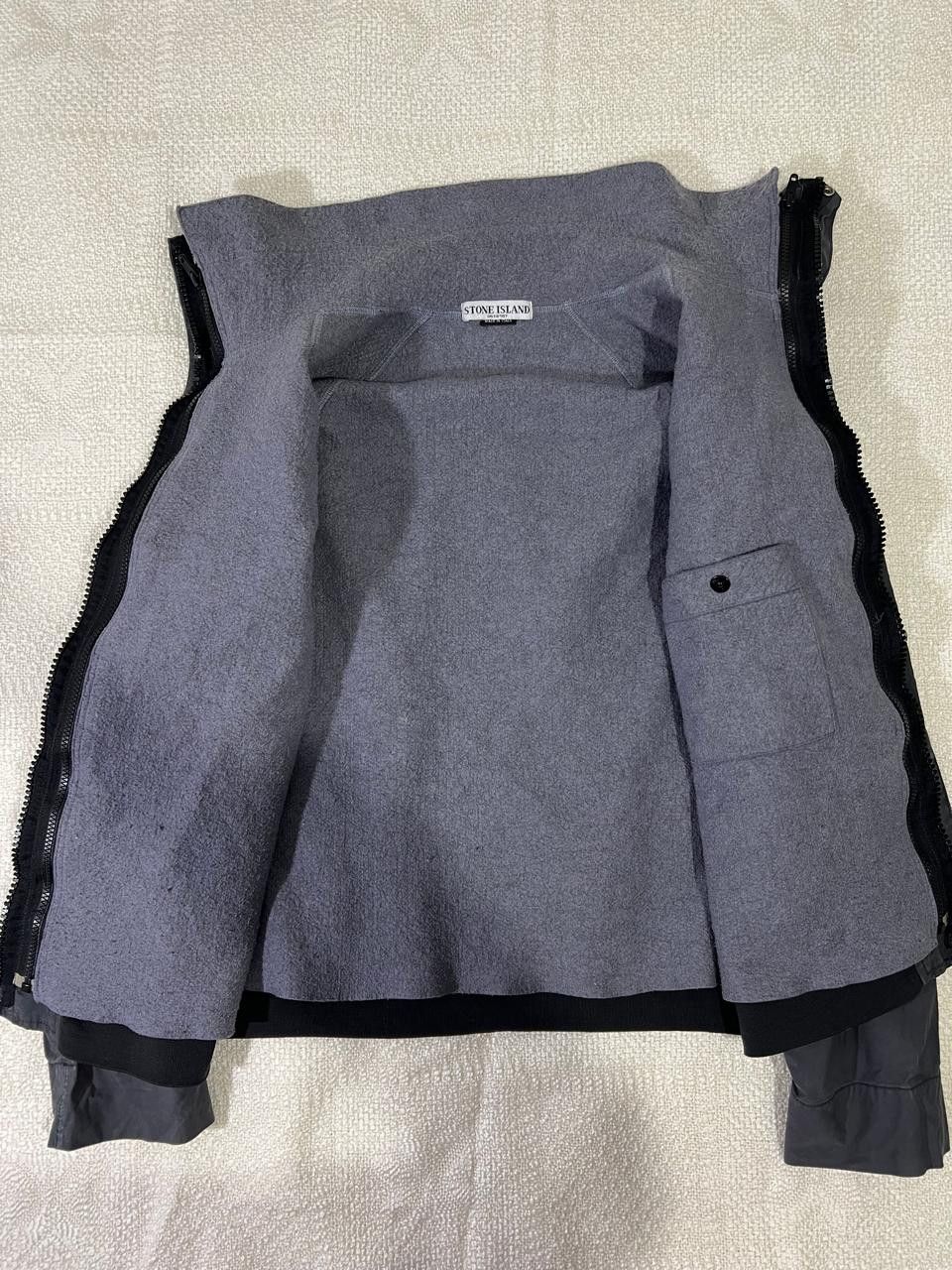 Stone Island × Vintage Stone island 2005 Duel Layer Ventile Spellout Jacket Size US L / EU 52-54 / 3 - 7 Thumbnail