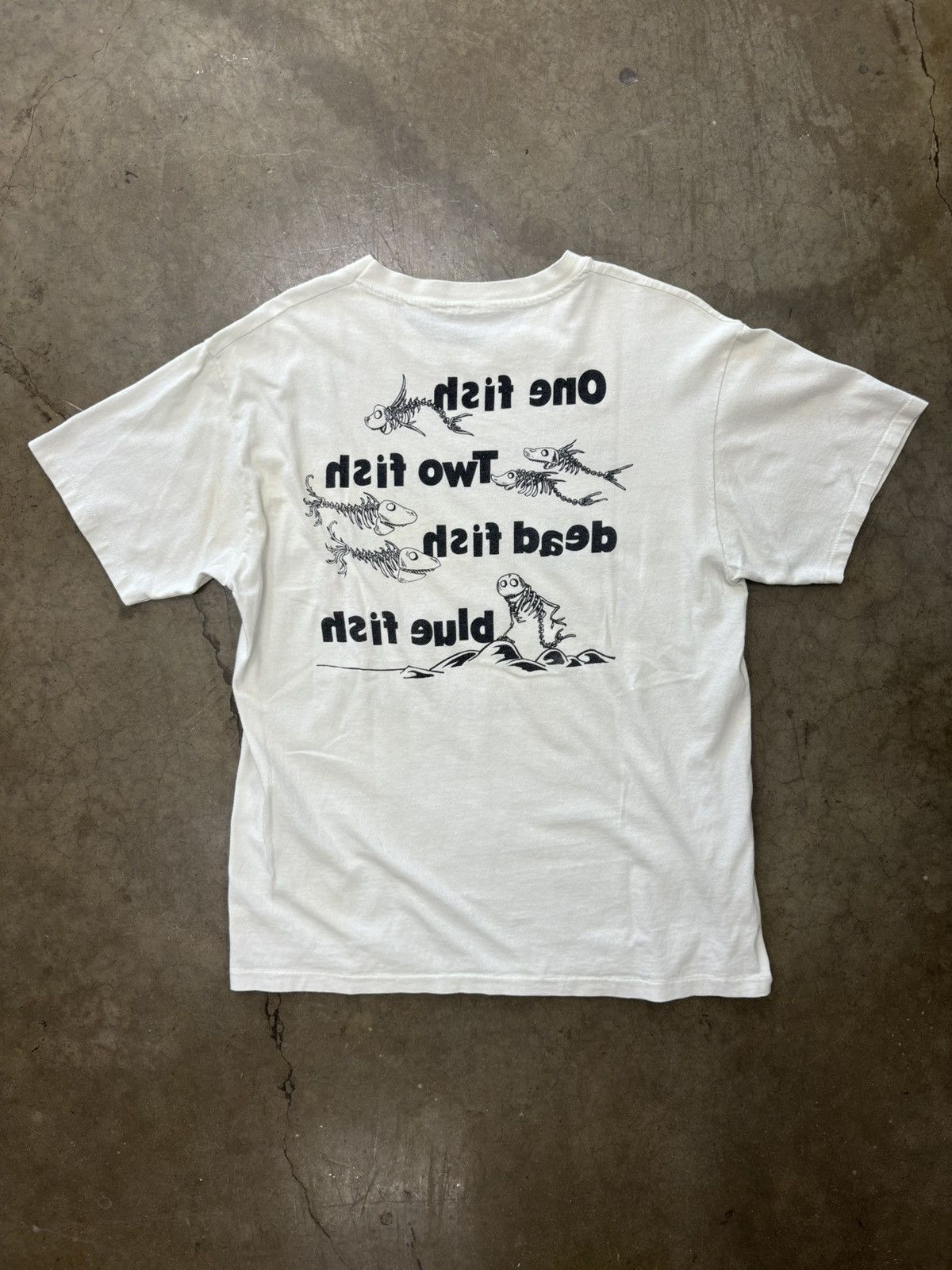 Vintage Vintage Dr. Seuss One Fish Two Fish Single Stitch Tee Large Size US M / EU 48-50 / 2 - 4 Thumbnail
