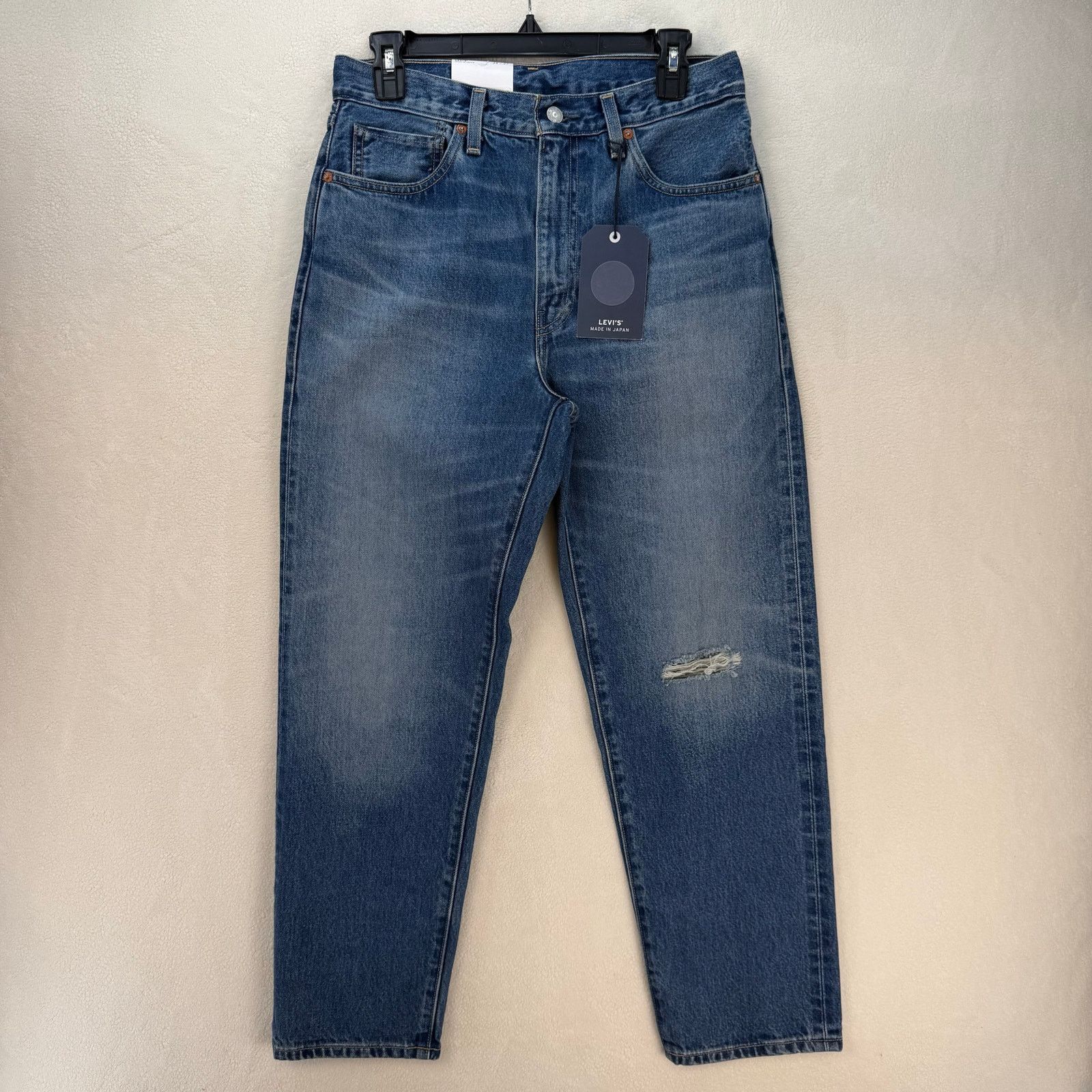 LEVI'S MADE IN JAPAN WOMEN'S 28X27 MEDIUM WASH COLUMN JEANS