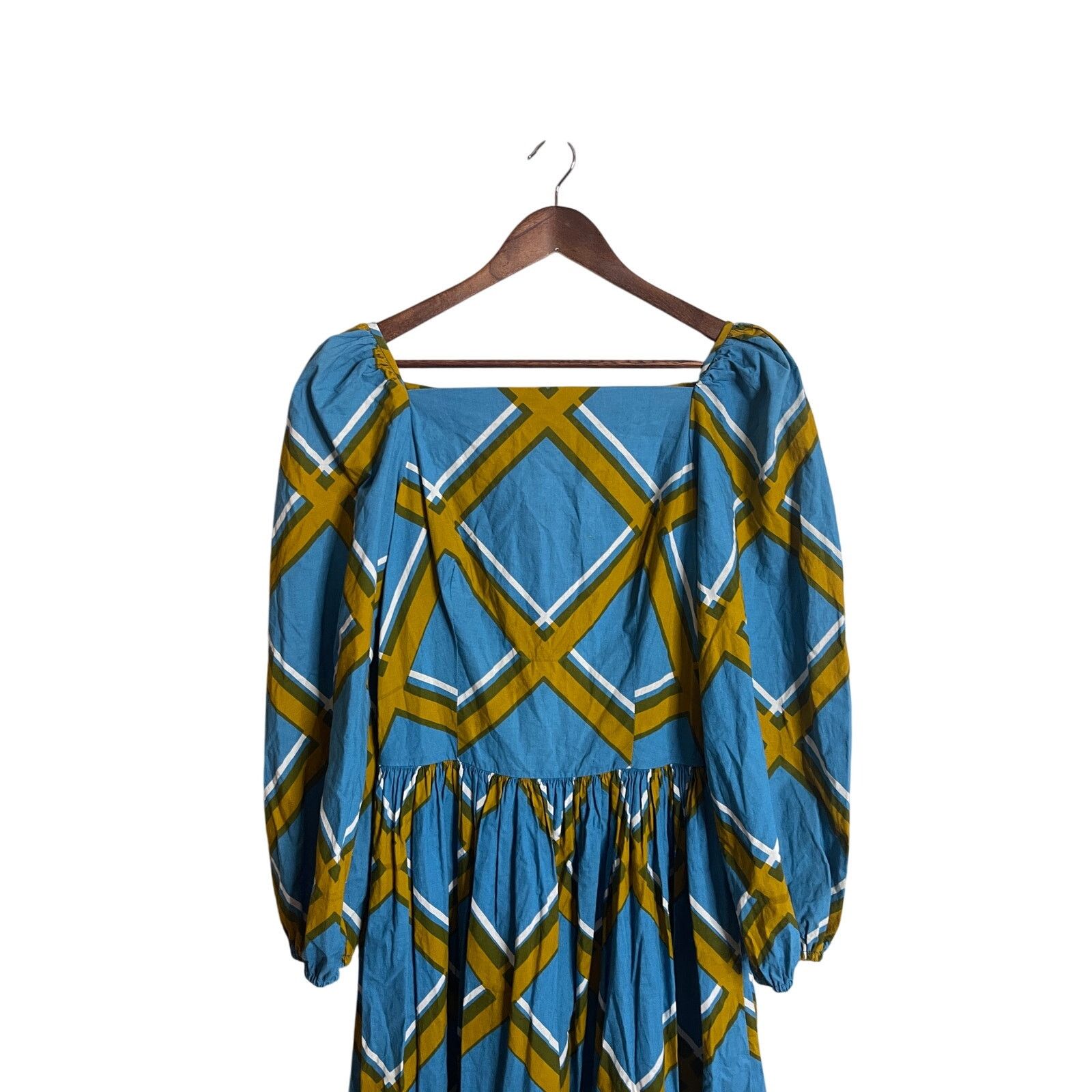 Marimekko Vintage 1972 Marimekko Grid Pattern Cotton Maxi Dress Size XL / US 12-14 / IT 48-50 - 8 Thumbnail