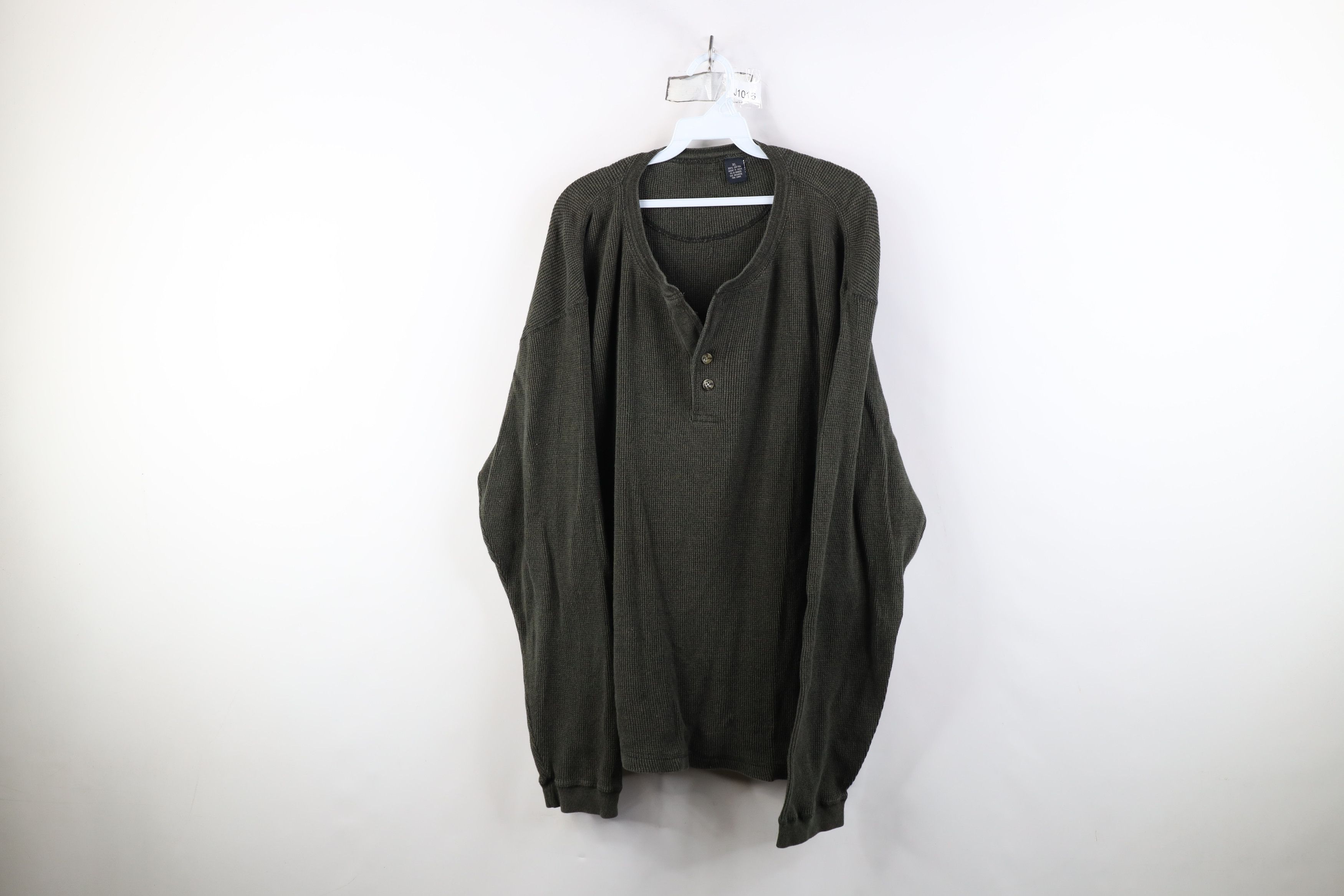 Vintage Vintage 90s Streetwear Knit Long Sleeve Henley T-Shirt Size US XL / EU 56 / 4 - 1 Thumbnail