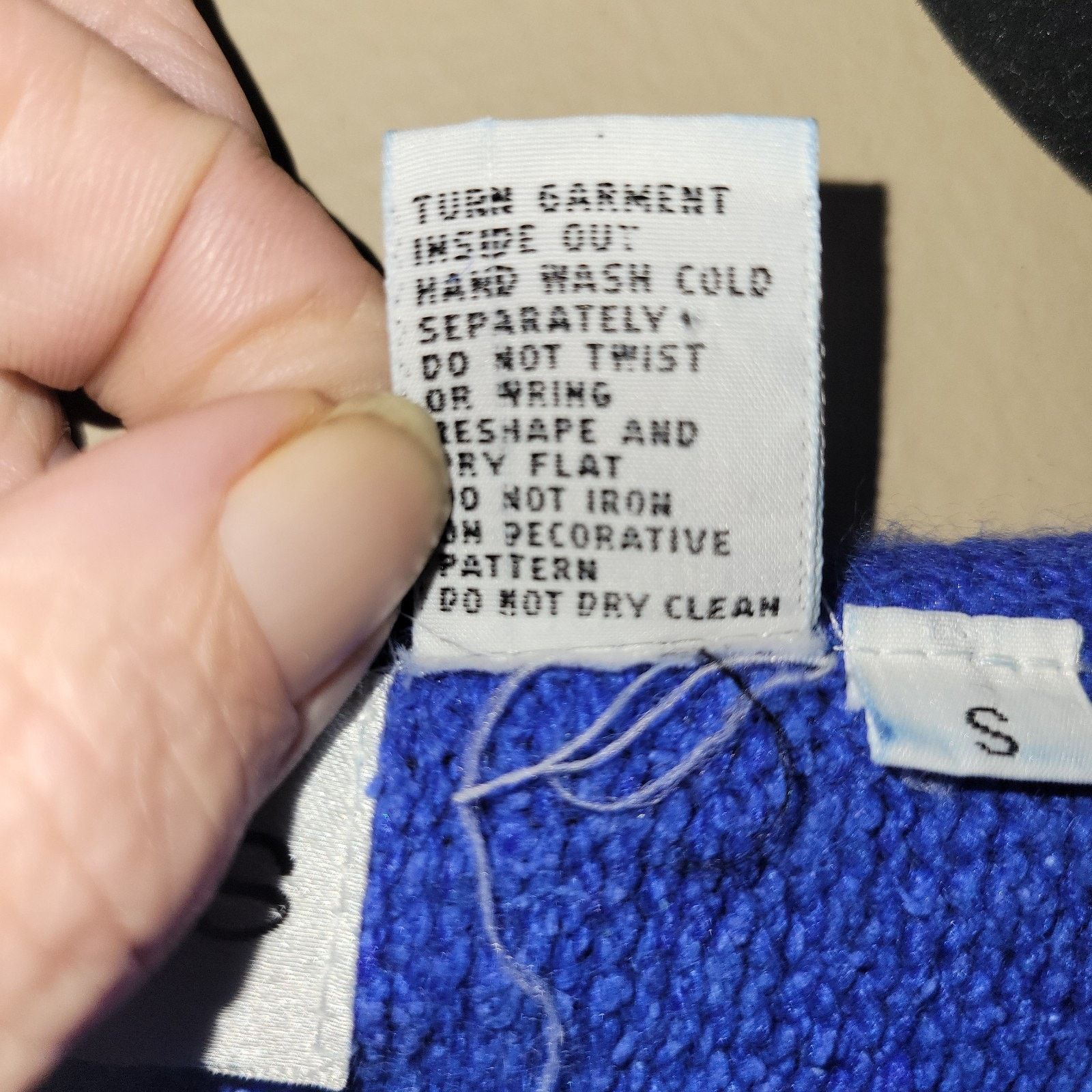 & Other Stories Cedars Beaded Sweater Small Blue Silk Lambswool Angora Blend Size S / US 4 / IT 40 - 4 Thumbnail