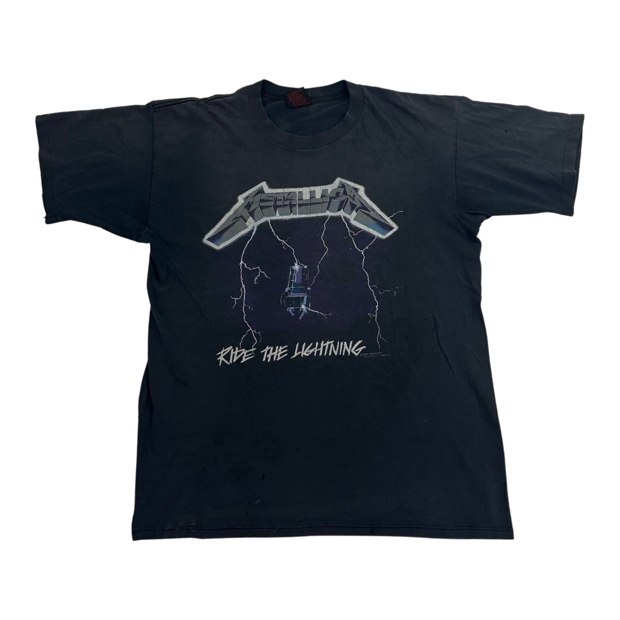 Vintage Metallica Ride The Lightning 1989 Size US XL / EU 56 / 4 - 10 Thumbnail