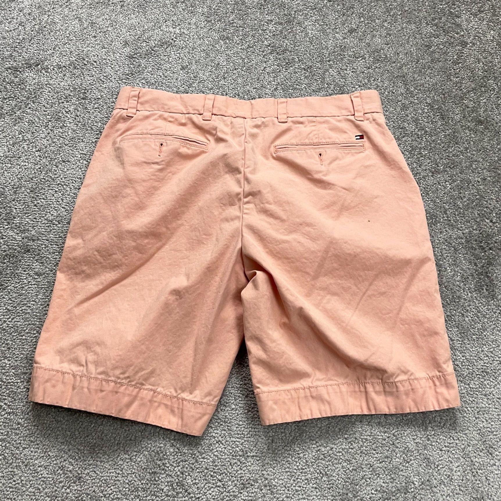 Tommy Hilfiger Tommy Hilfiger Men's Shorts Chino Flat Front Cotton Peach Pink 32 Size US 32 / EU 48 - 2 Thumbnail