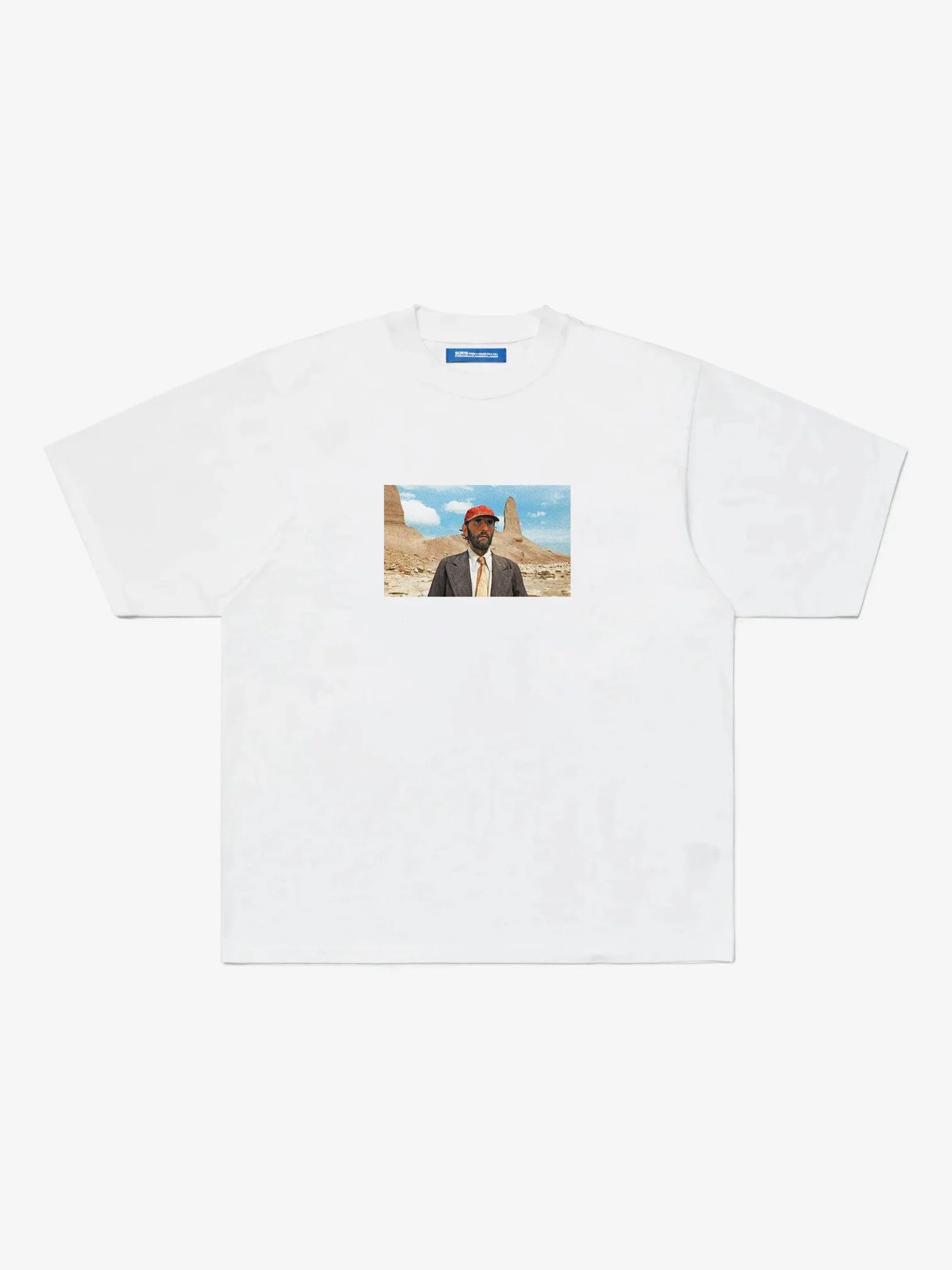 SCRT 💚 SCRT x Wim Wenders Foundation PARIS, TEXAS White Tee NEW Size US S / EU 44-46 / 1 - 6 Thumbnail
