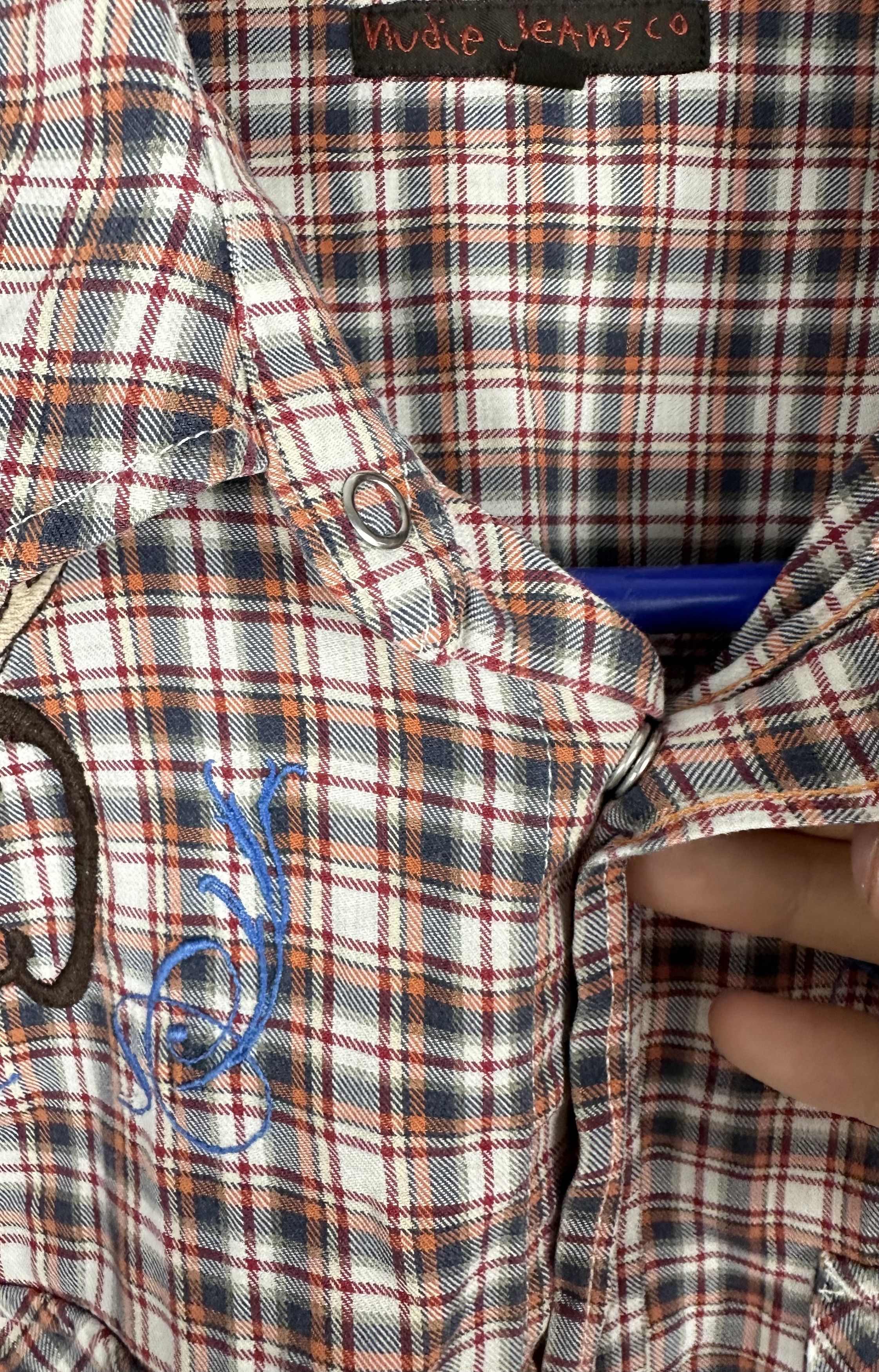 Nudie Jeans Nudie Jeans button up shirt checked hunting Size US L / EU 52-54 / 3 - 6 Thumbnail