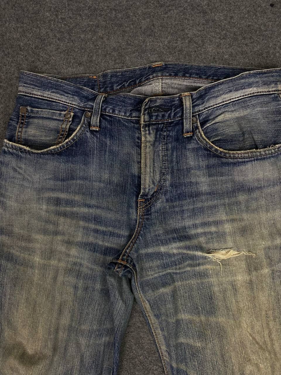 Edwin vintage edwin rebel vintage distressed denim missing button Size US 33 - 10 Thumbnail