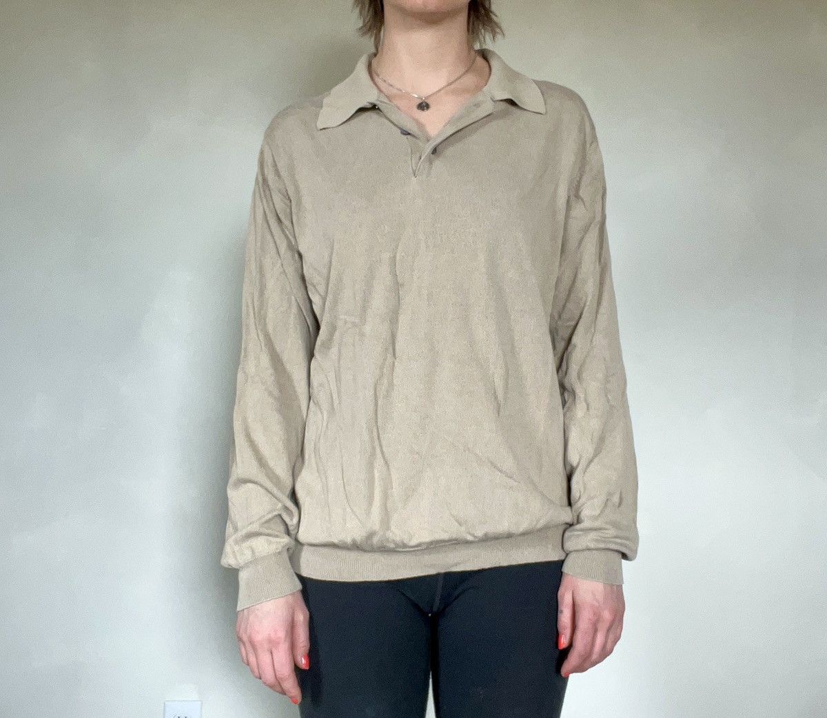Jos. A. Bank Jos. A Bank 100% silk polo sweater Size US L / EU 52-54 / 3 - 1 Thumbnail