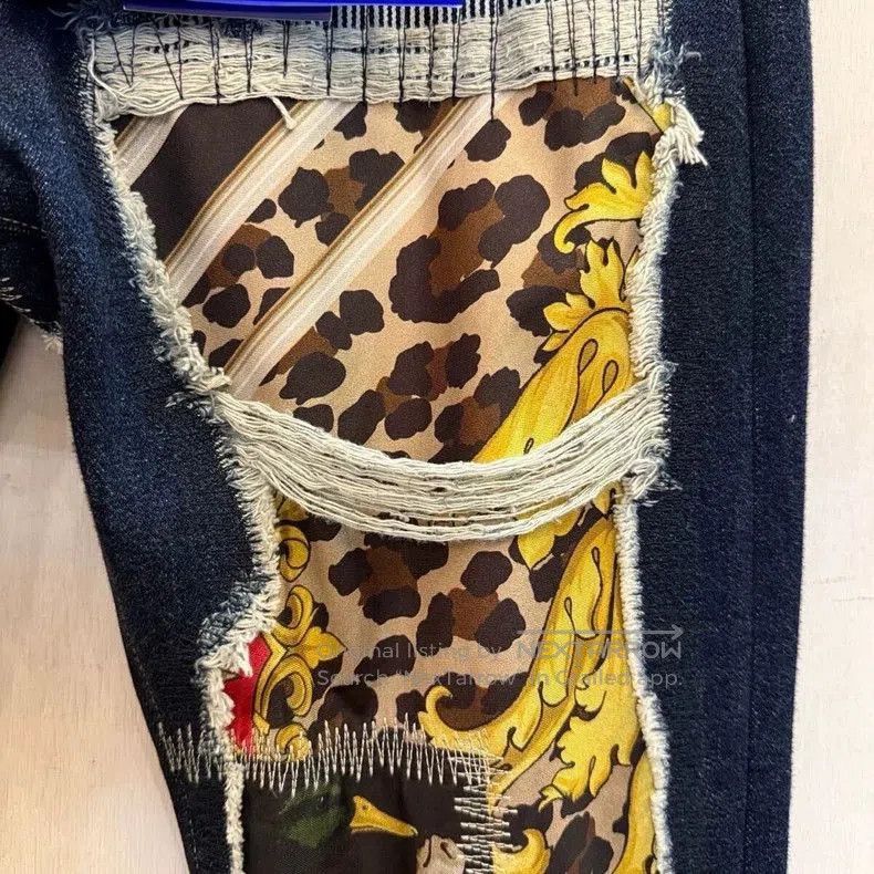Junya Watanabe JUNYA WATANABE MAN Distressed Patch Denim Jeans. Size US 29 - 4 Thumbnail
