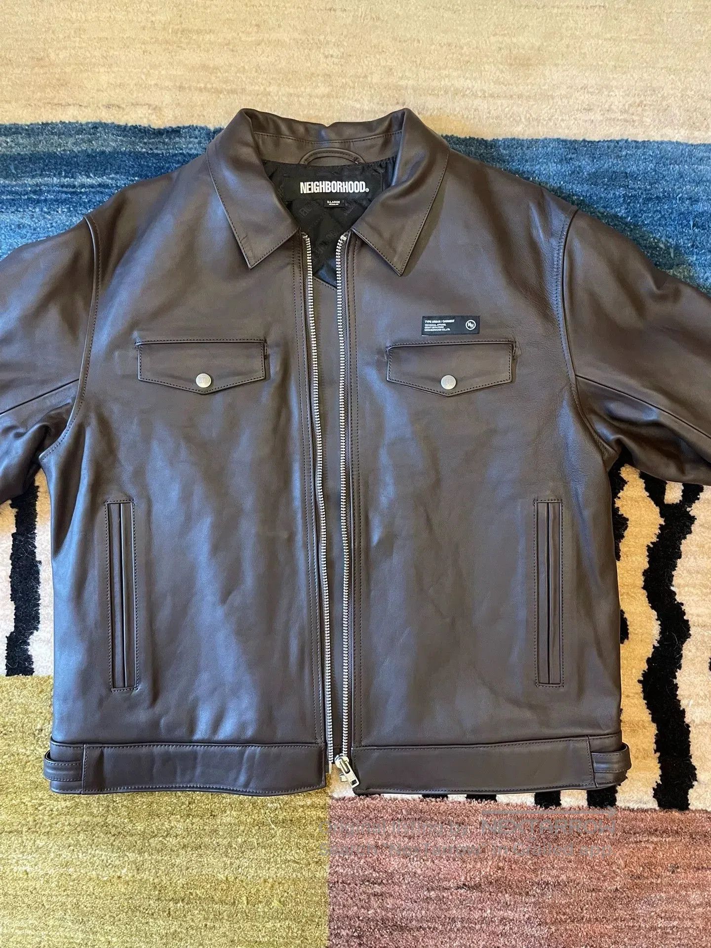 Neighborhood Neighborhood Brown Horse Leather Jacket. Size US XL / EU 56 / 4 - 2 Thumbnail