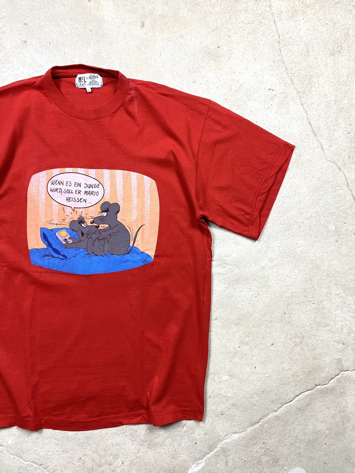 Vintage 90’s Vintage If Son Let's Name Him Mario Funny T Shirt Porn Size US XL / EU 56 / 4 - 4 Thumbnail