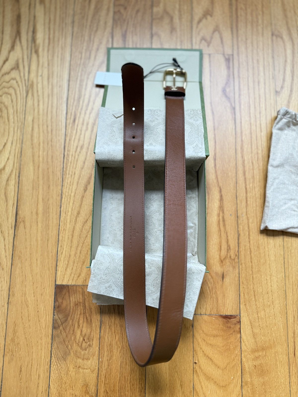 Gucci Gucci Brown BELT WITH INTERLOCKING G DETAIL size 90 Size 32 - 14 Thumbnail