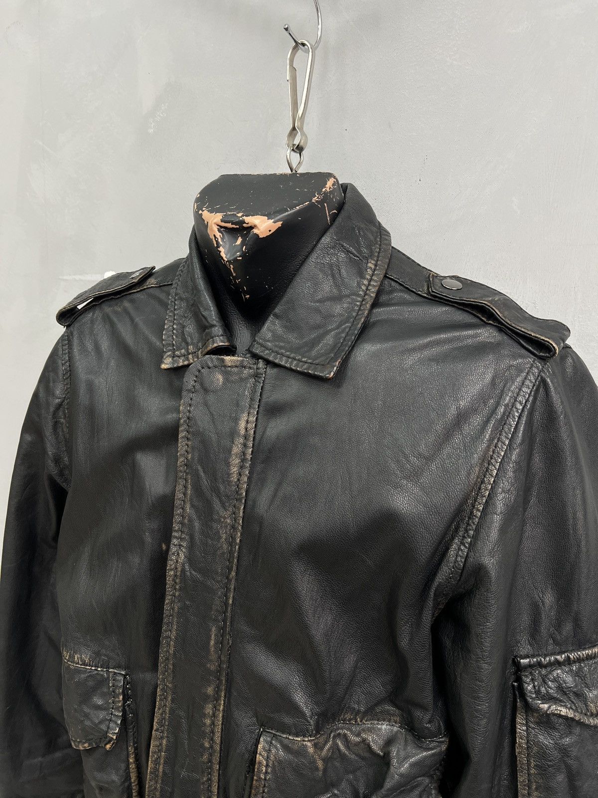 Schott Aviation leather distressed leather jacket y2k style hype Size US L / EU 52-54 / 3 - 2 Thumbnail