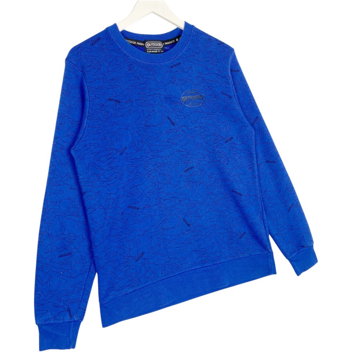 Vintage Vintage Outdoor Camouflage Sweatshirt Crewneck All Over Blue Size US M / EU 48-50 / 2 - 3 Thumbnail