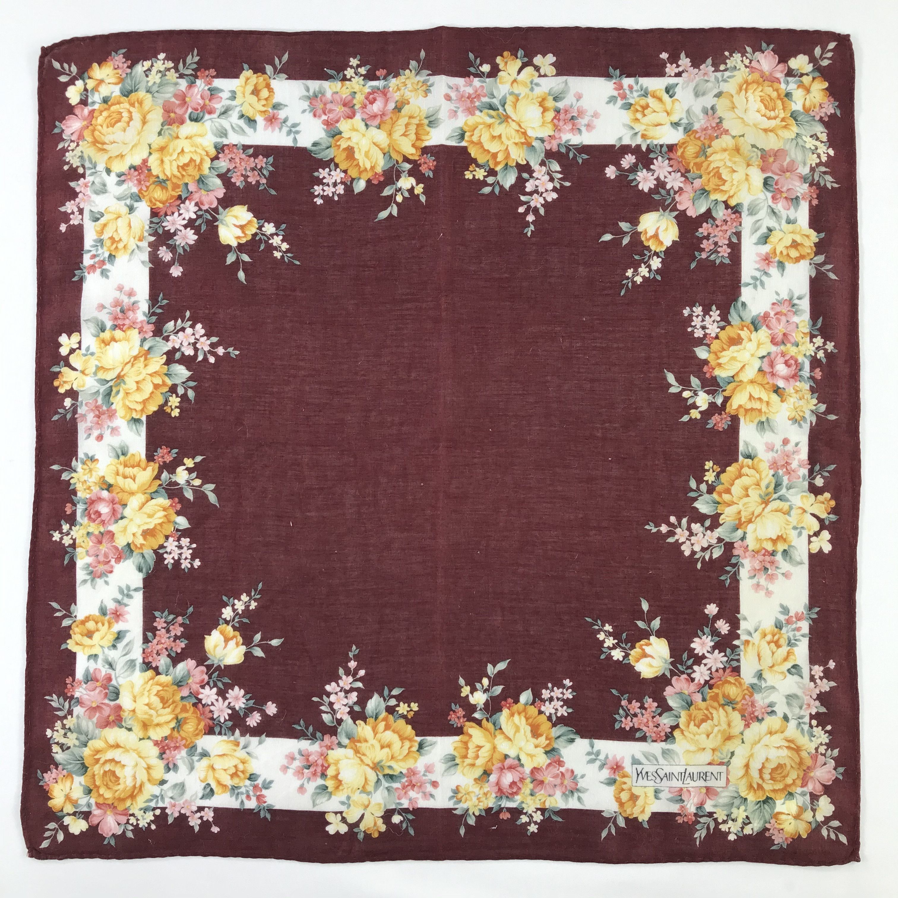 Vintage × Yves Saint Laurent Yves Saint Laurent Bandana / Handkerchief /Neckerchief -S713 Size ONE SIZE - 1 Thumbnail