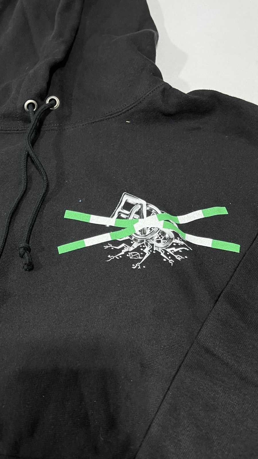 Champion × Virgil Abloh Virgil Abloh ICA FOS Black Hoodie Size US L / EU 52-54 / 3 - 2 Thumbnail