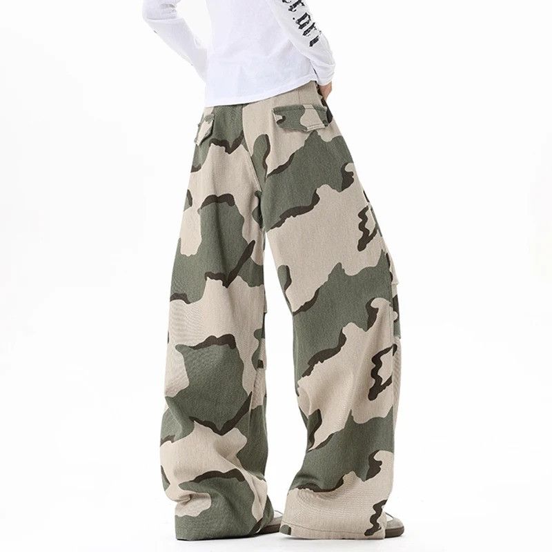 Japanese Brand Camouflage Drawstring Design Denim Size US 32 / EU 48 - 5 Thumbnail