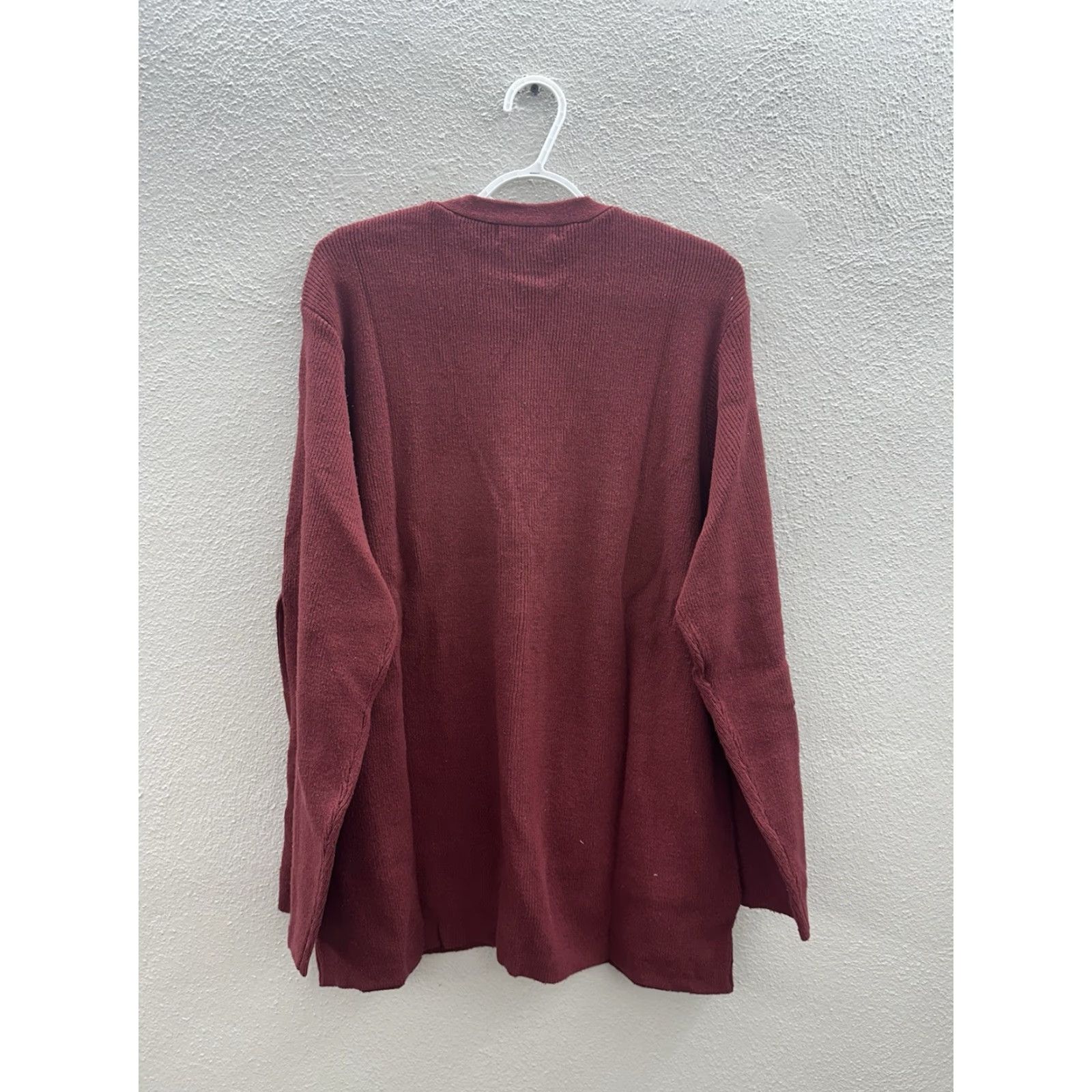 Vintage VINTAGE WinterSilks Womens Sweater Cardigan Size XXL Red Knit Button Up Silk Cotton NWTs Size XXL / US 16-18 / IT 52-54 - 6 Thumbnail