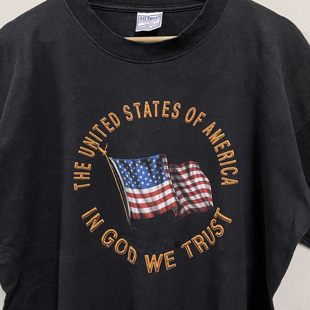 Vintage Vintage 90s In God We Trust Poem Tshirt Size US L / EU 52-54 / 3 - 2 Thumbnail