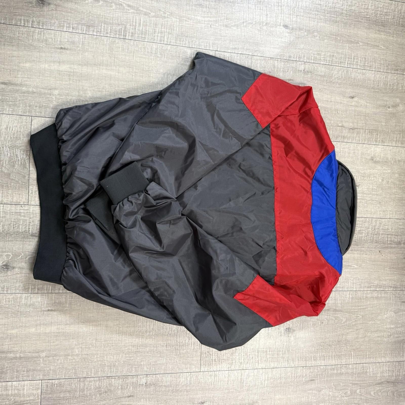 Other Vintage Anzani Sportswear Gray Blue Red Jacket Windbreaker Size ONE SIZE - 3 Thumbnail