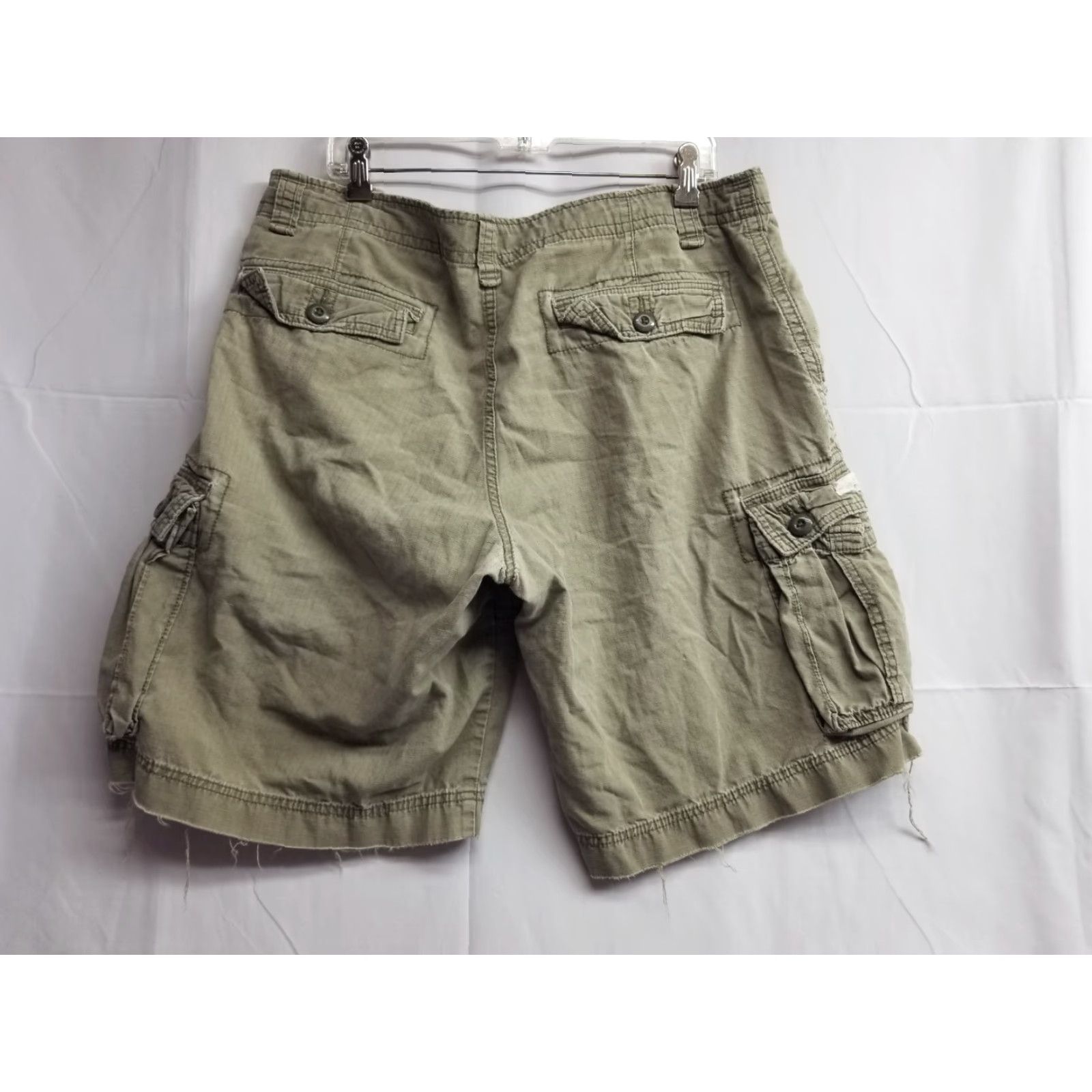 Polo Ralph Lauren VINTAGE Polo Ralph Lauren Cargo Shorts 36 Khaki Canvas Distressed Cargo Pocket Men Regular Belt Loops Brown Short Size US M / EU 48-50 / 2 - 2 Thumbnail