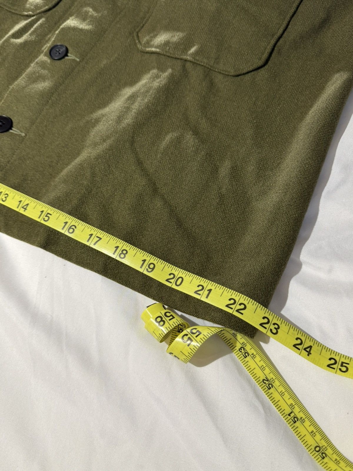 Vintage ***FINAL DROP***RARE 60s HEAVY WOOL MILITARY BUTTON UP M-XL Size US L / EU 52-54 / 3 - 7 Thumbnail