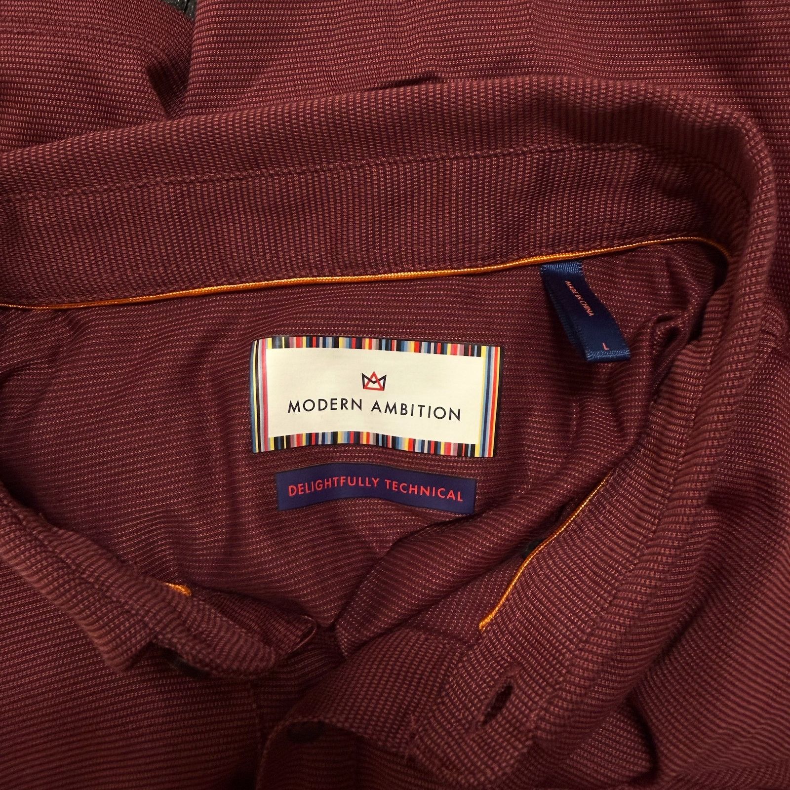 Other Modern Ambition Textured Polo Shirt | Sz L Size US L / EU 52-54 / 3 - 6 Thumbnail