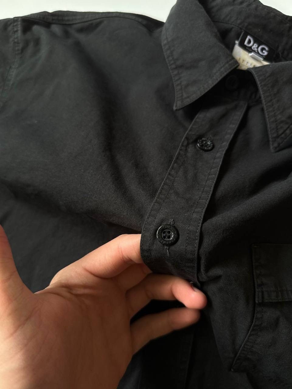 Dolce & Gabbana Dolce & Gabbana Luxury Black Shirt Size M Size US M / EU 48-50 / 2 - 4 Thumbnail